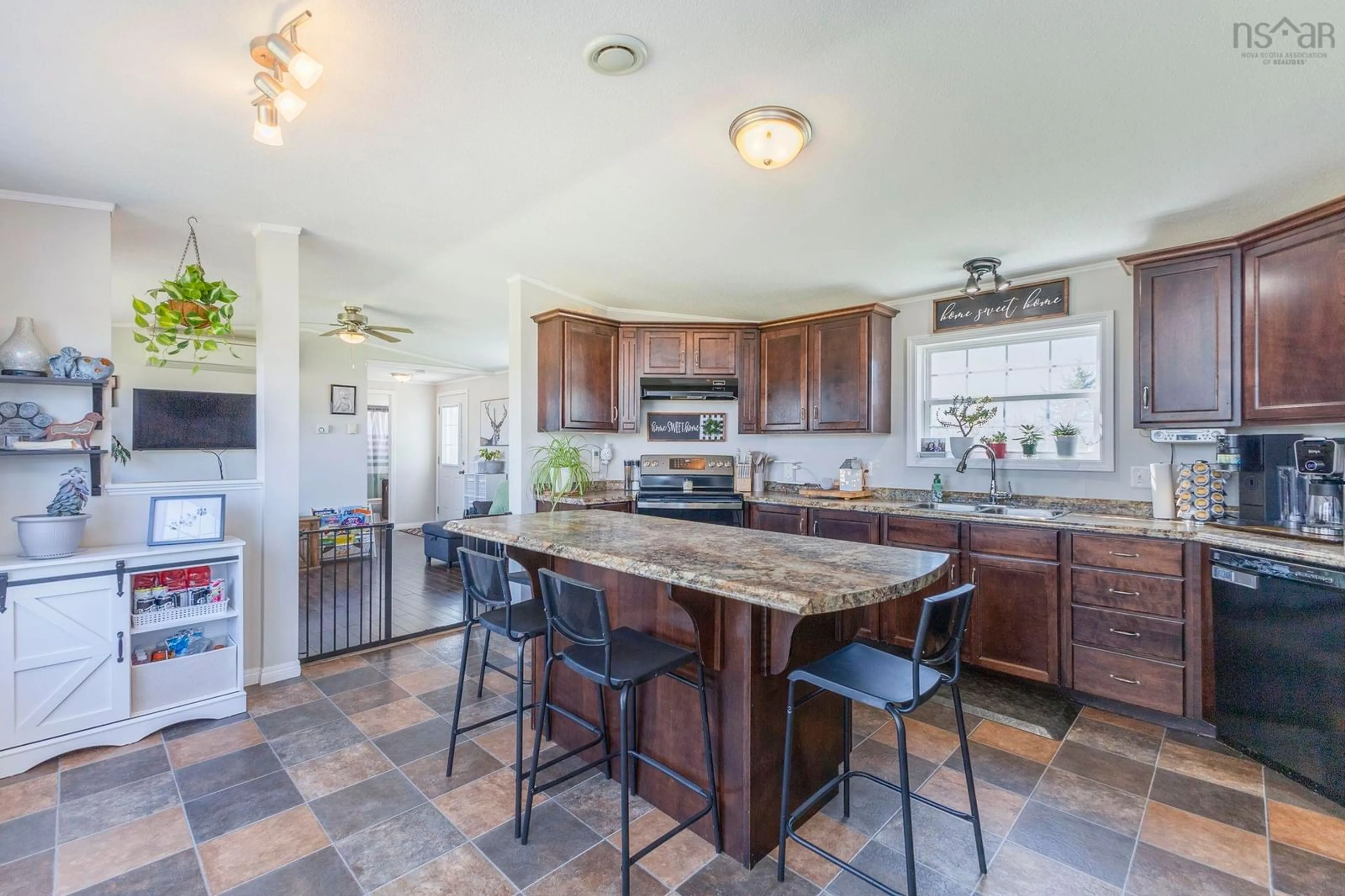 Open concept kitchen, ceramic/tile floor for 18 Chisholm Rd Rd, Debert Nova Scotia B0M 1G0