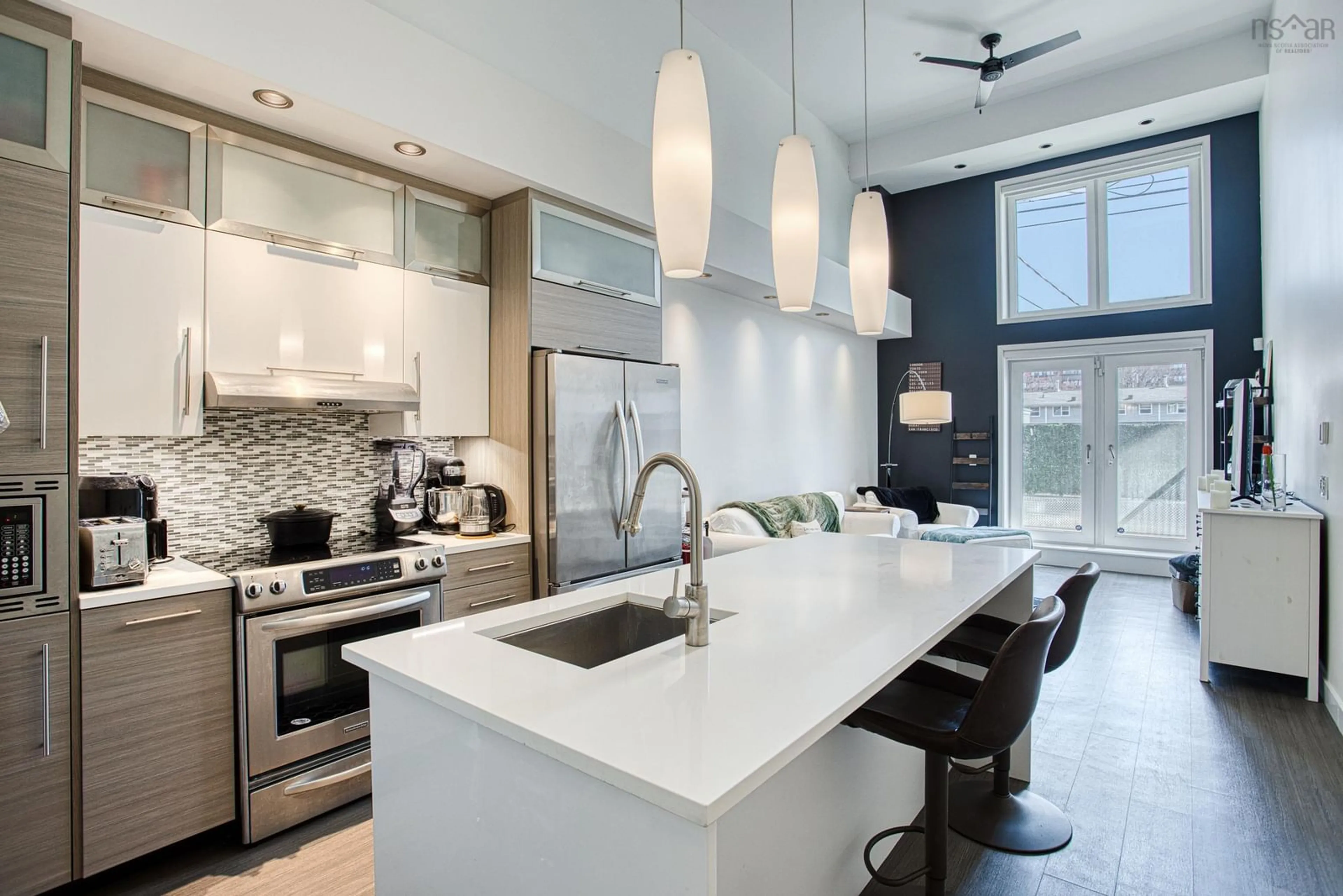 Contemporary kitchen, ceramic/tile floor for 5662 Roberts St #108, Halifax Nova Scotia B3K 0E3