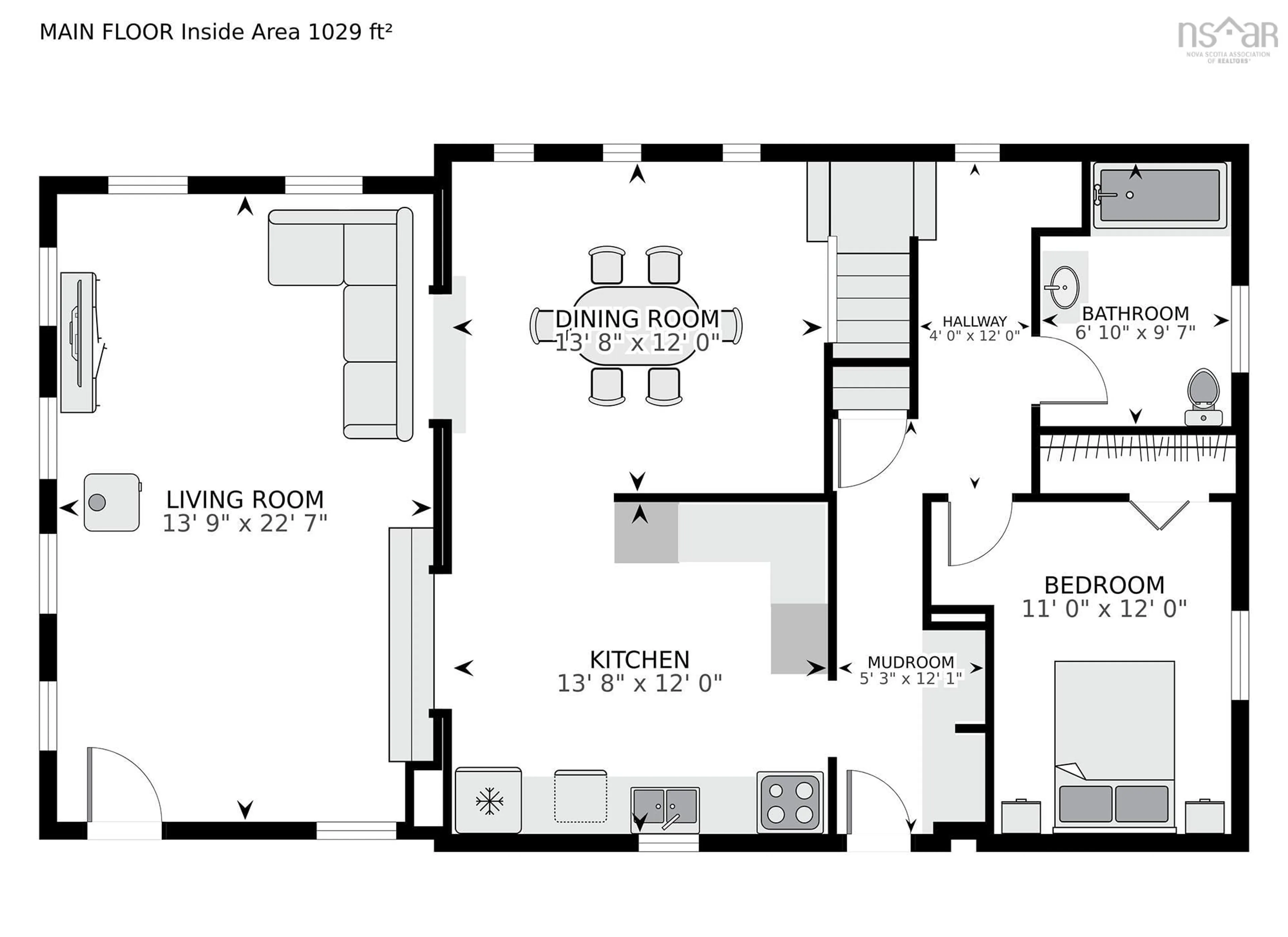 Floor plan for 1158 Avondale Rd, Poplar Grove Nova Scotia B0N 2A0