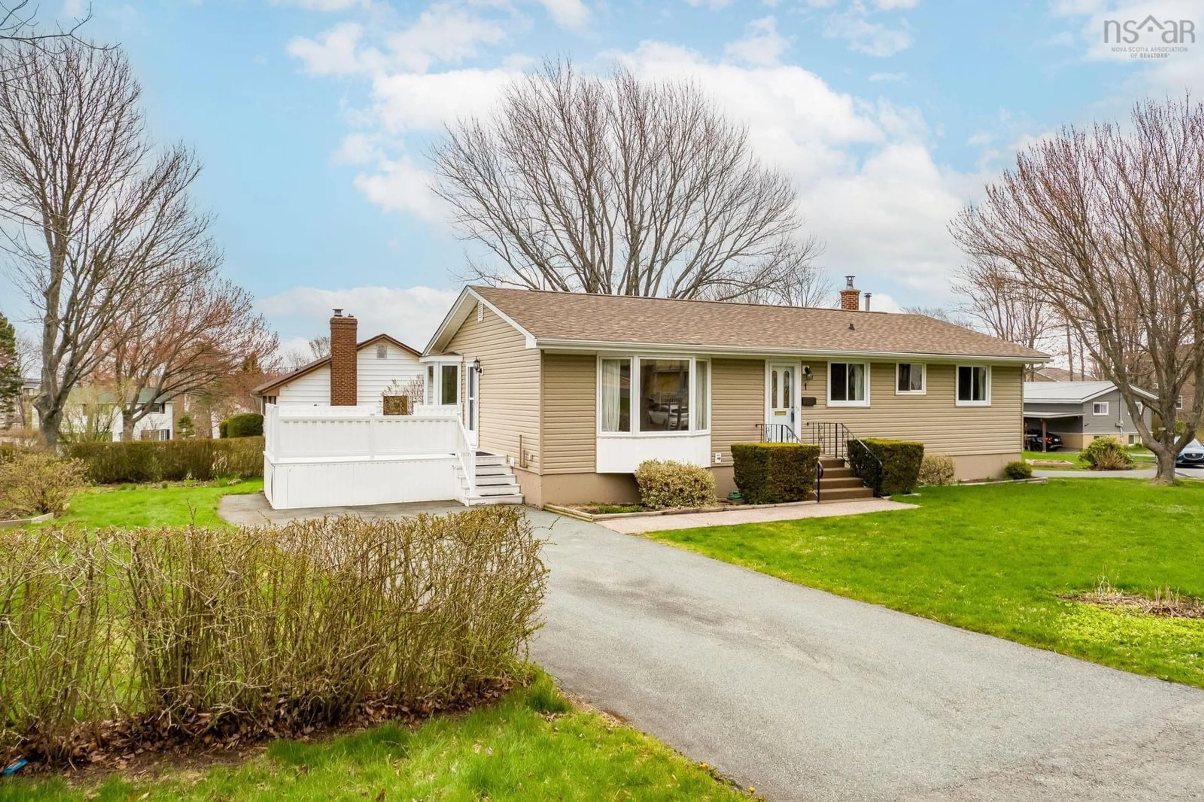 Home with vinyl exterior material, street for 1 Plymouth St, Halifax Nova Scotia B3M 2S1