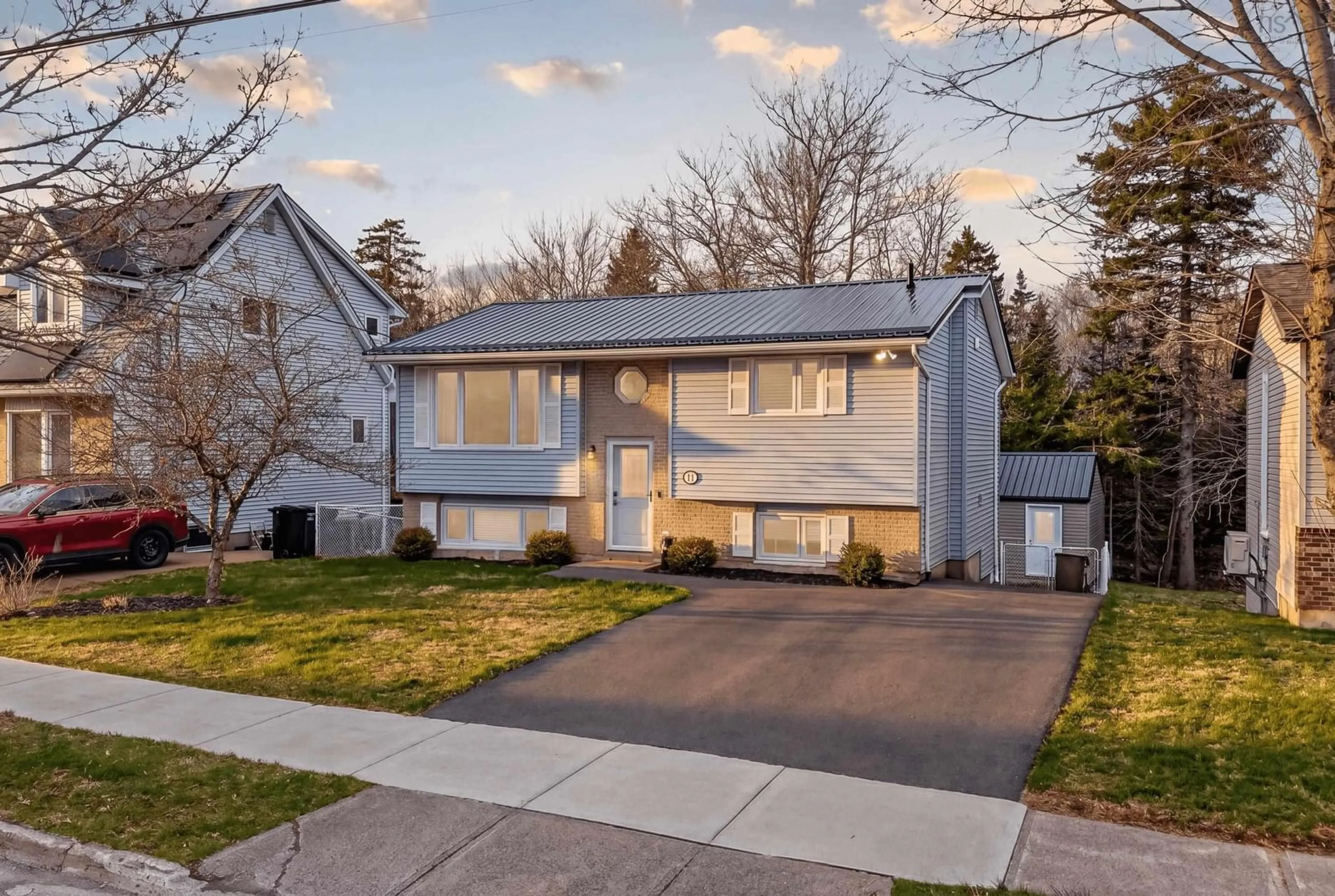 Home with vinyl exterior material, street for 11 Feldspar Cres, Halifax Nova Scotia B3R 2K7