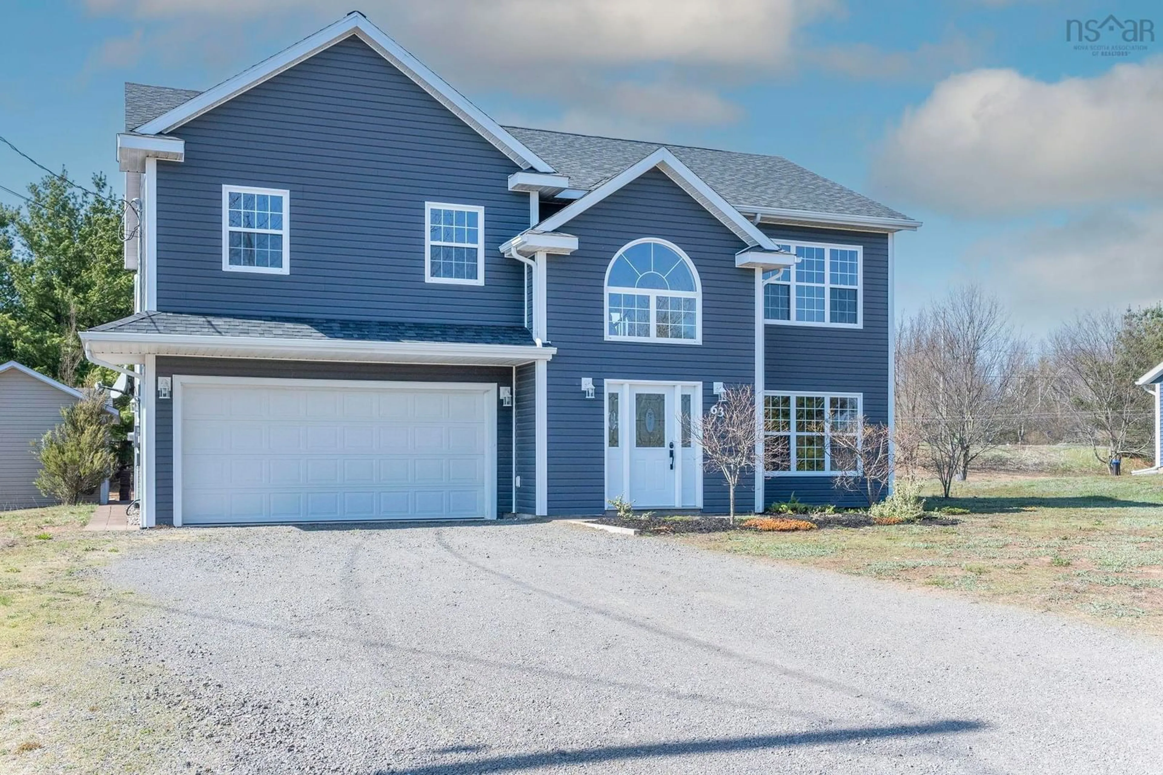 Home with vinyl exterior material, street for 63 Acorn Lane, Kingston Nova Scotia B0P 1R0