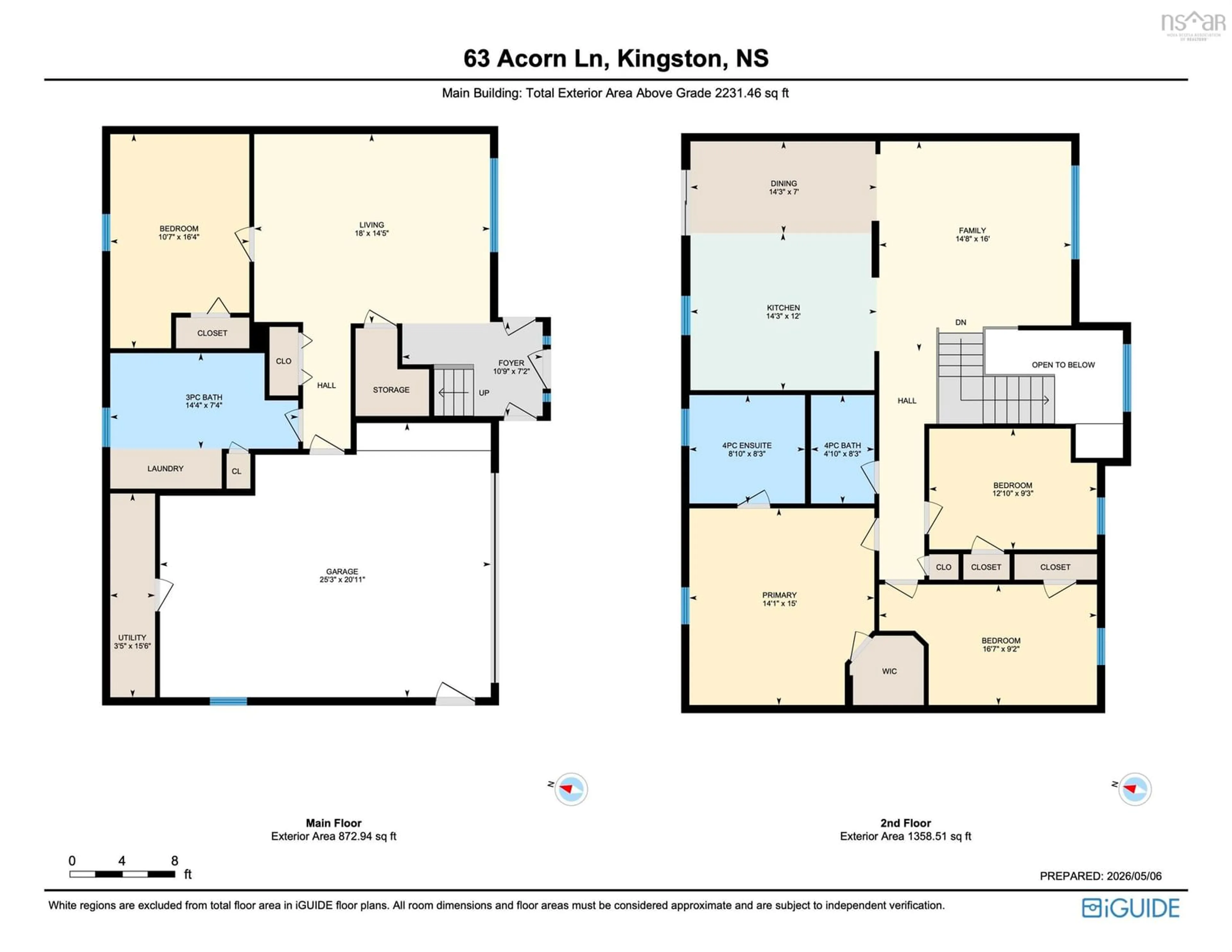 Floor plan for 63 Acorn Lane, Kingston Nova Scotia B0P 1R0