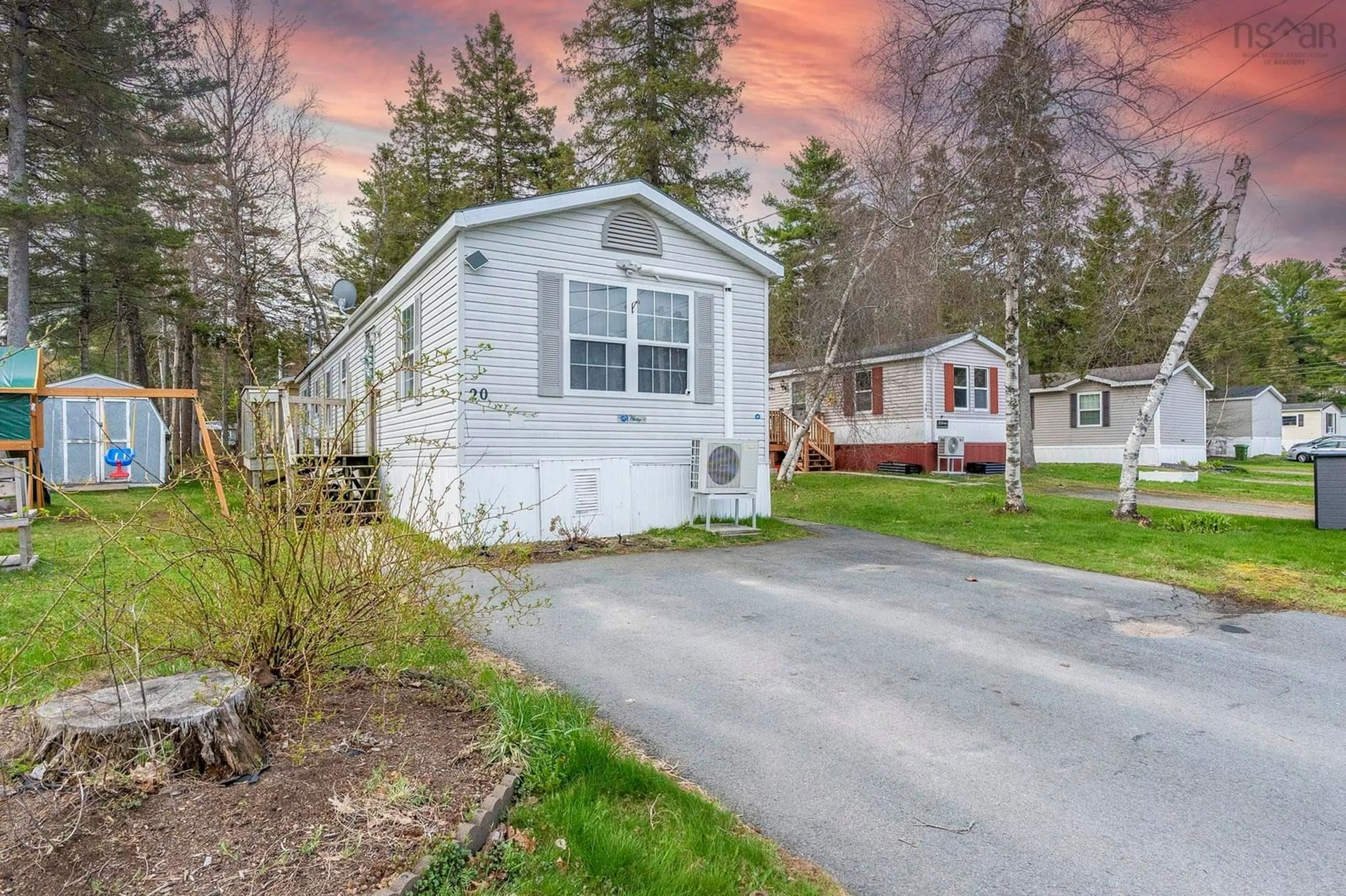 Home with vinyl exterior material, street for 20 Maple Leaf Dr, New Minas Nova Scotia B4N 5L2