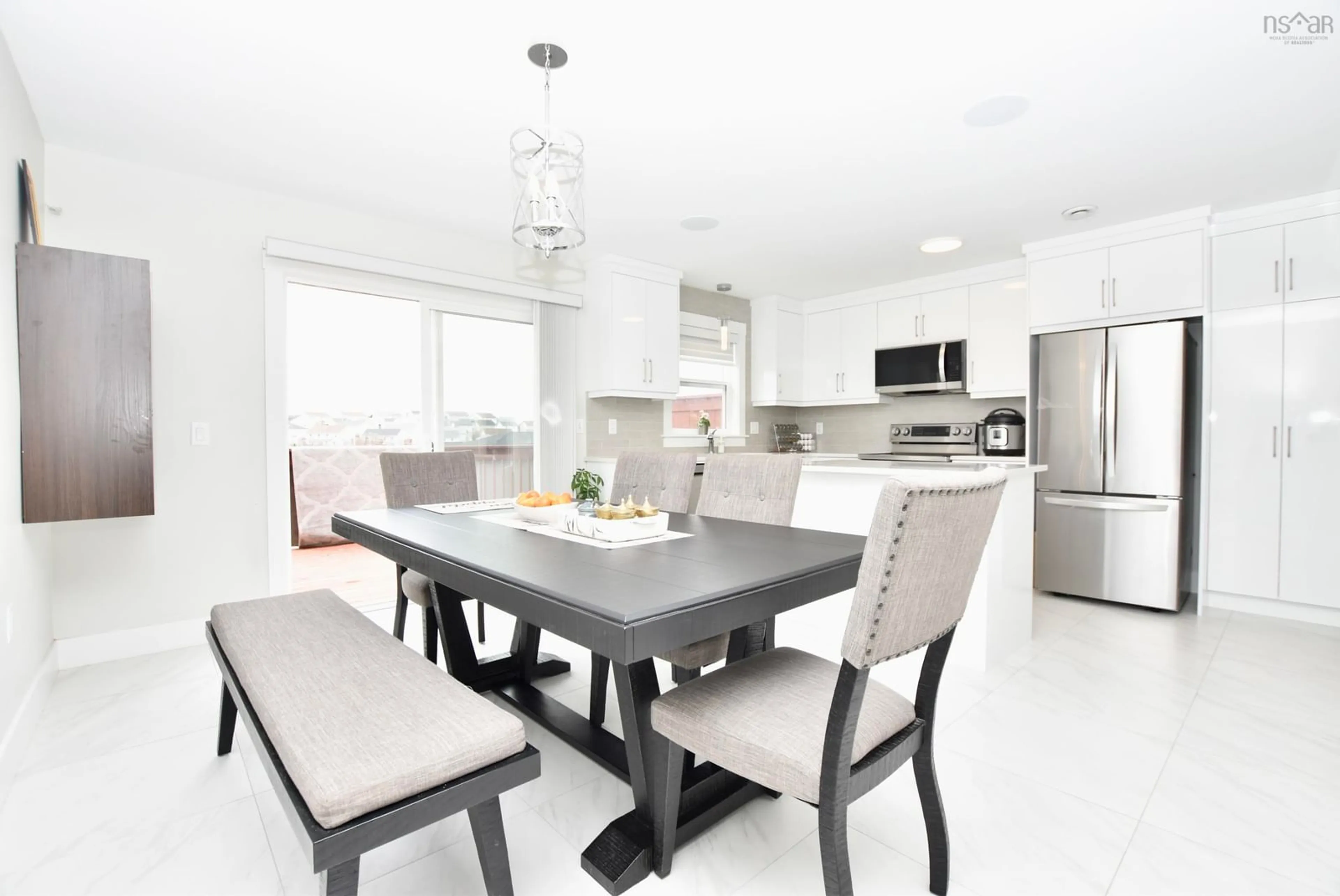 Open concept kitchen, ceramic/tile floor for 17 Grosse St, Beechville Nova Scotia B3T 0M7