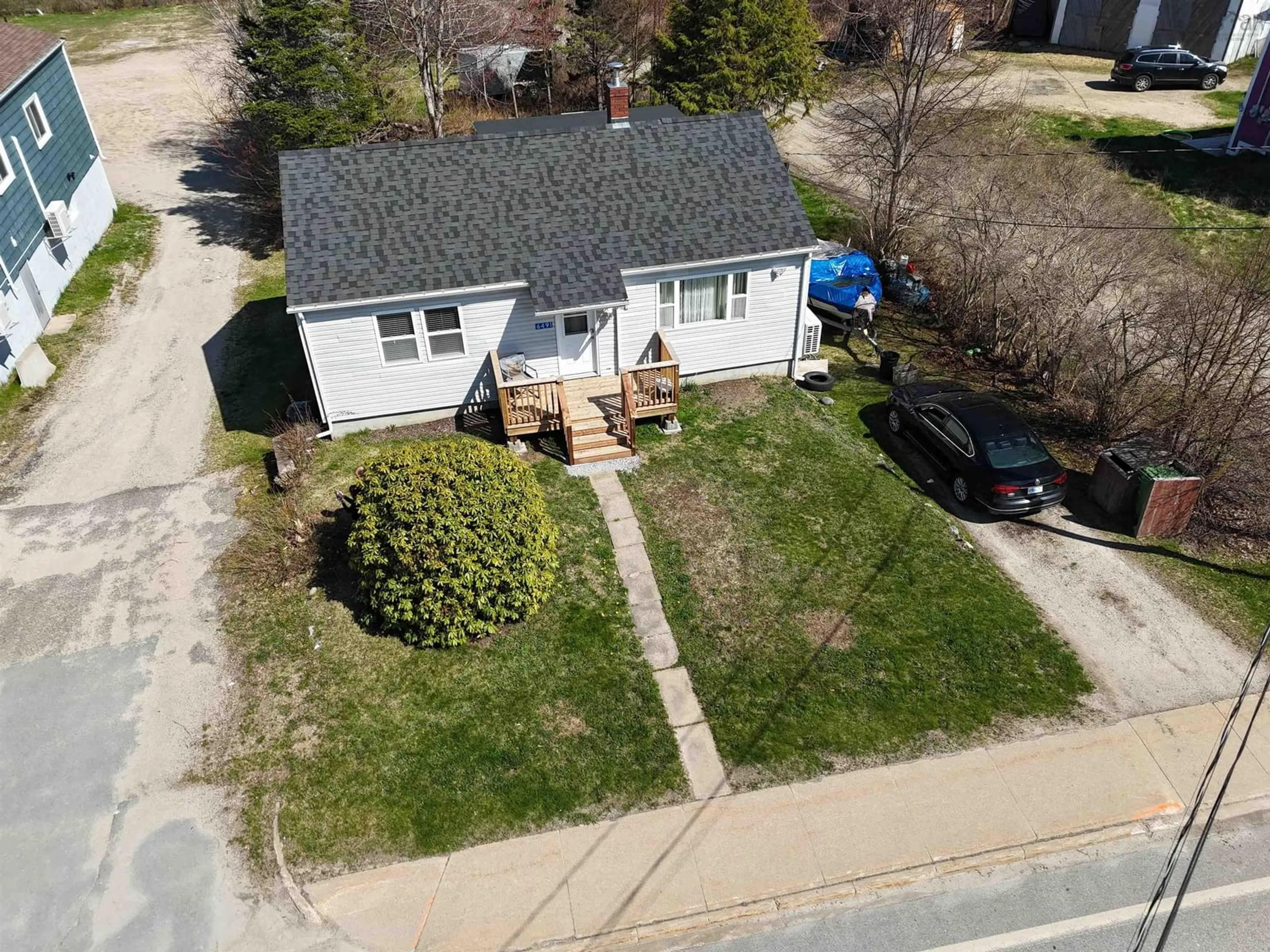 A pic from outside/outdoor area/front of a property/back of a property/a pic from drone, street for 6491 Highway 3, Western Shore Nova Scotia B0J 3M0