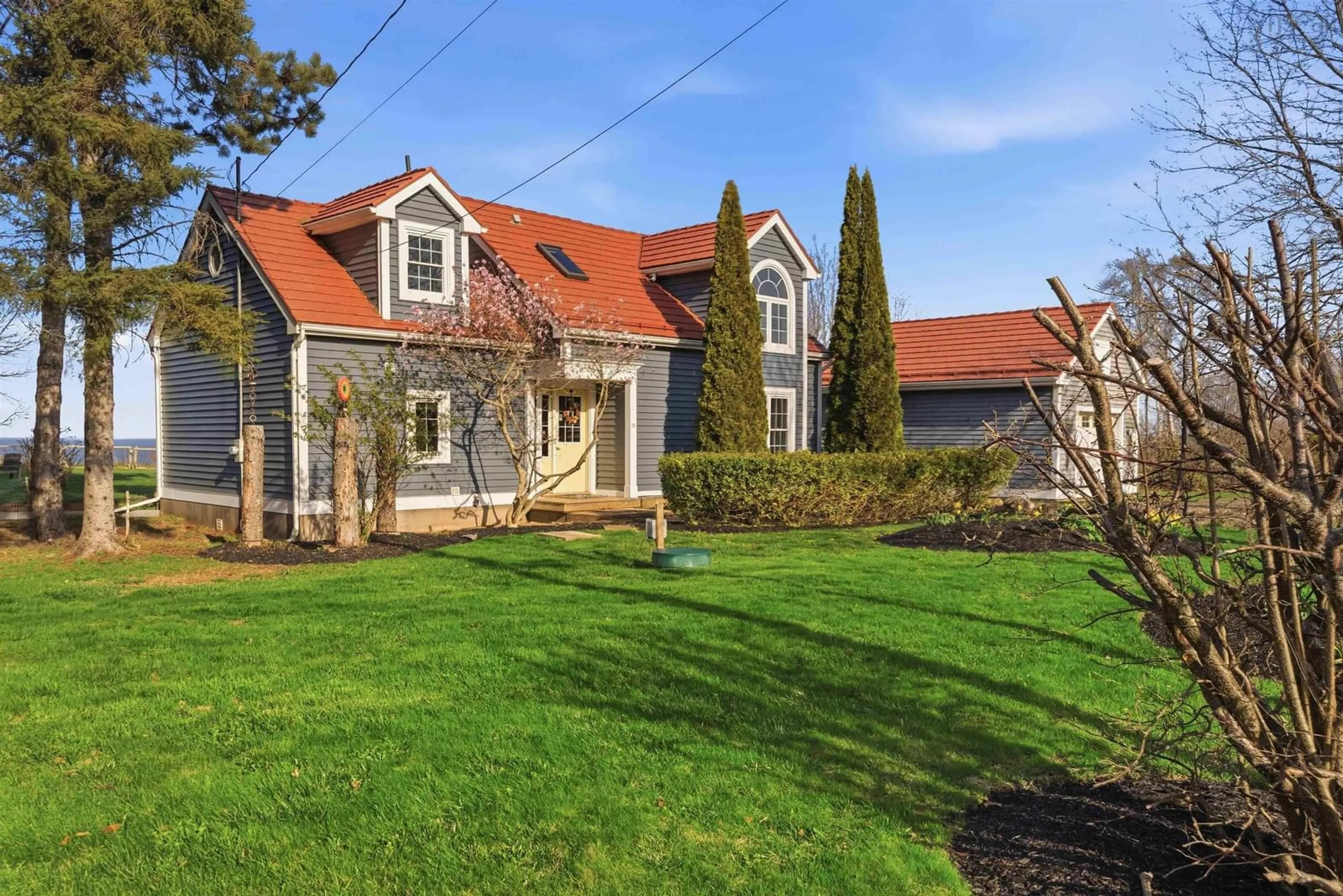 A pic from outside/outdoor area/front of a property/back of a property/a pic from drone, street for 79 Blomidon Crescent, Lower Blomidon Nova Scotia B0P 1H0