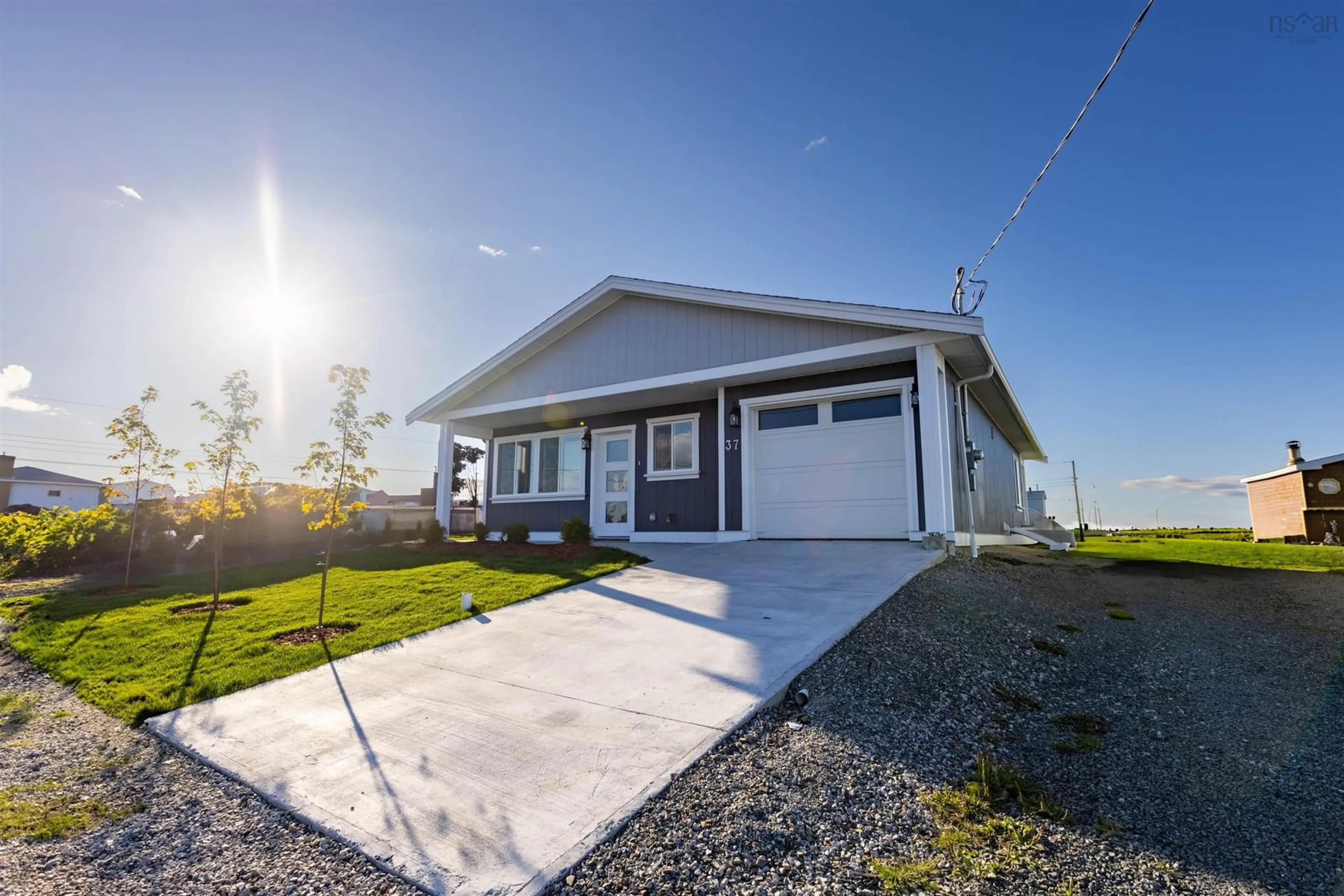 Home with vinyl exterior material, street for 37 Eighth Street St, Glace Bay Nova Scotia B1A 4K7