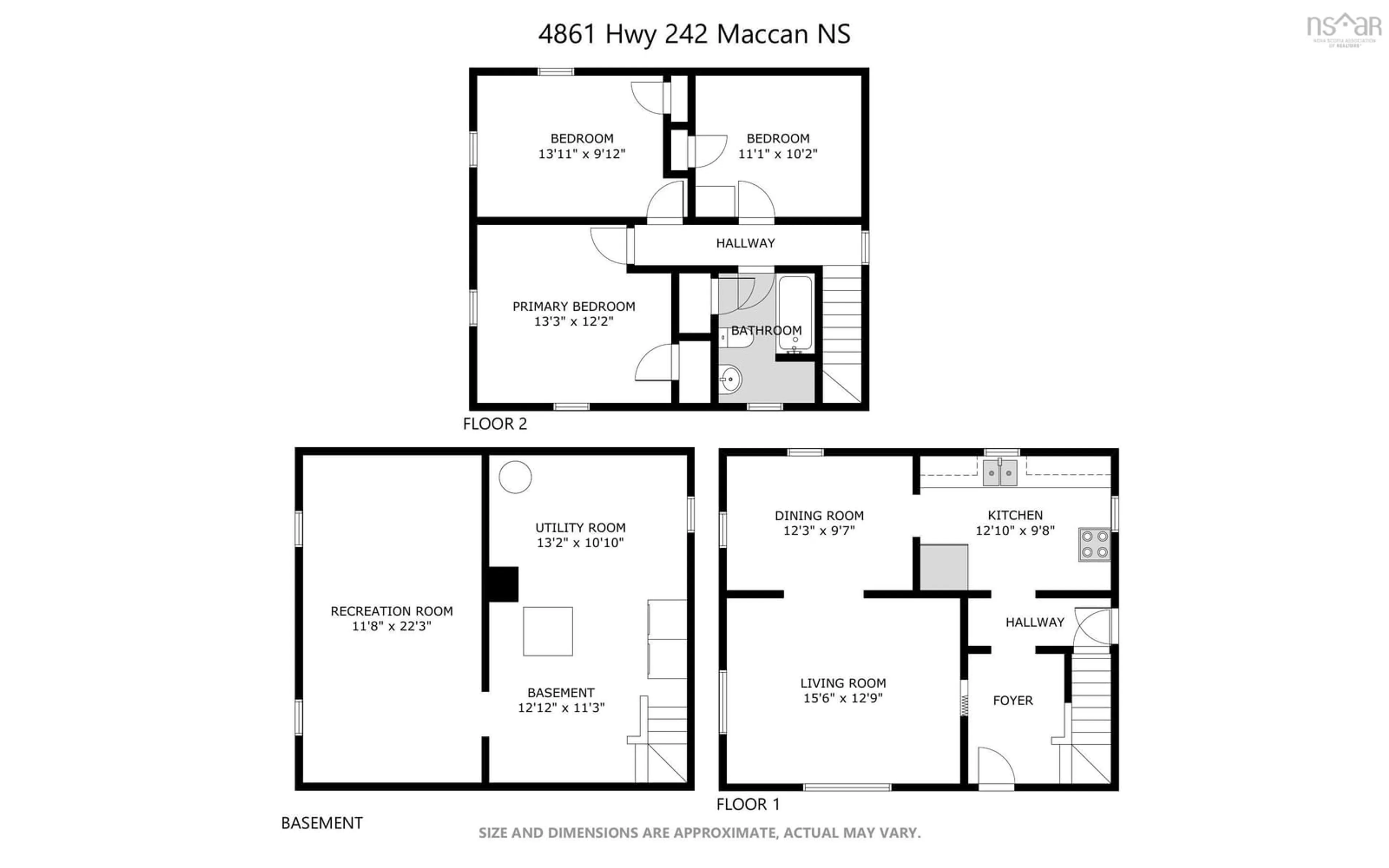 Floor plan for 4861 242 Hwy, Maccan Nova Scotia B0L 1B0