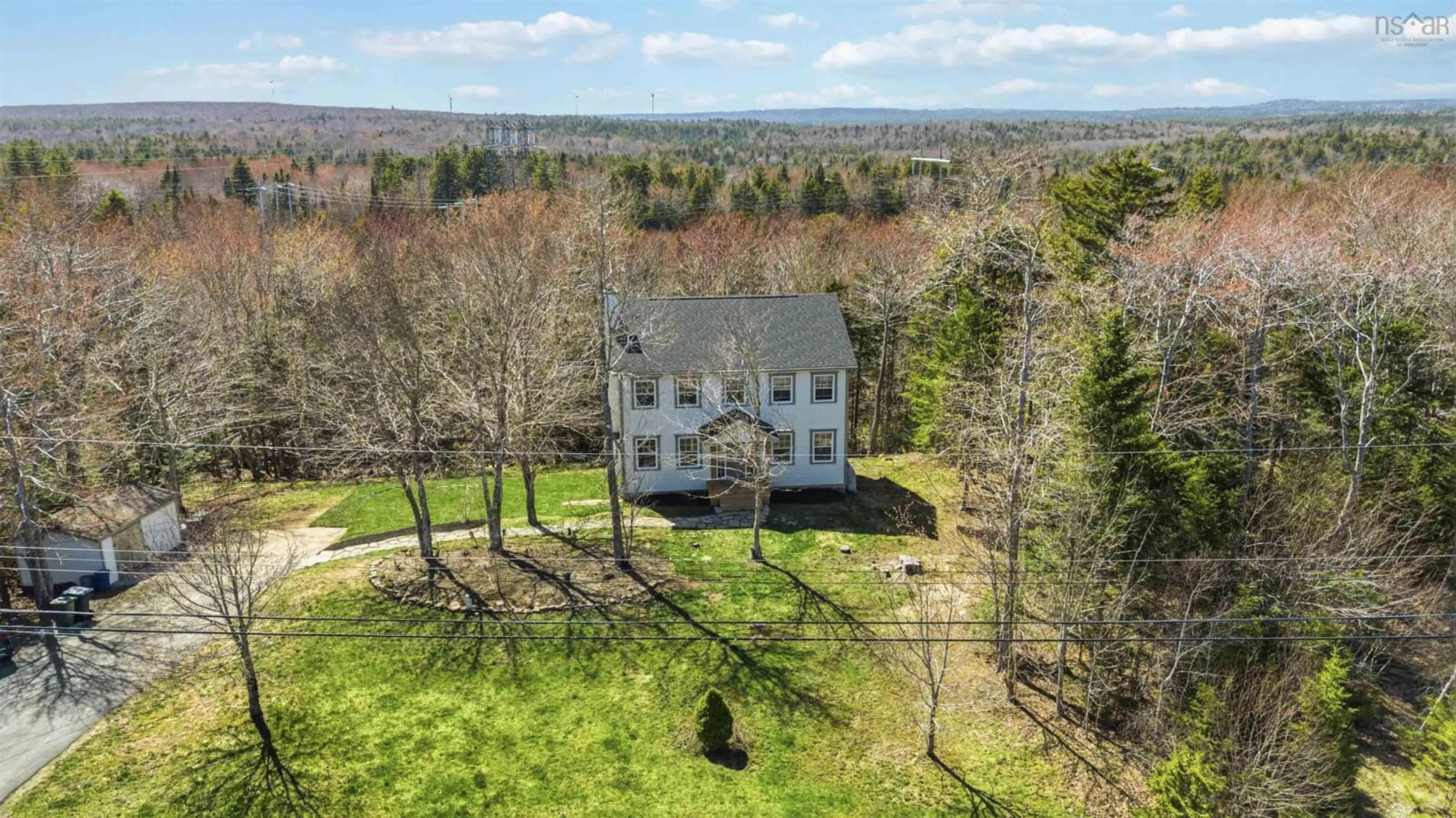 A pic from outside/outdoor area/front of a property/back of a property/a pic from drone, unknown for 48 Gleneagles Dr, Hammonds Plains Nova Scotia B4B 1V8