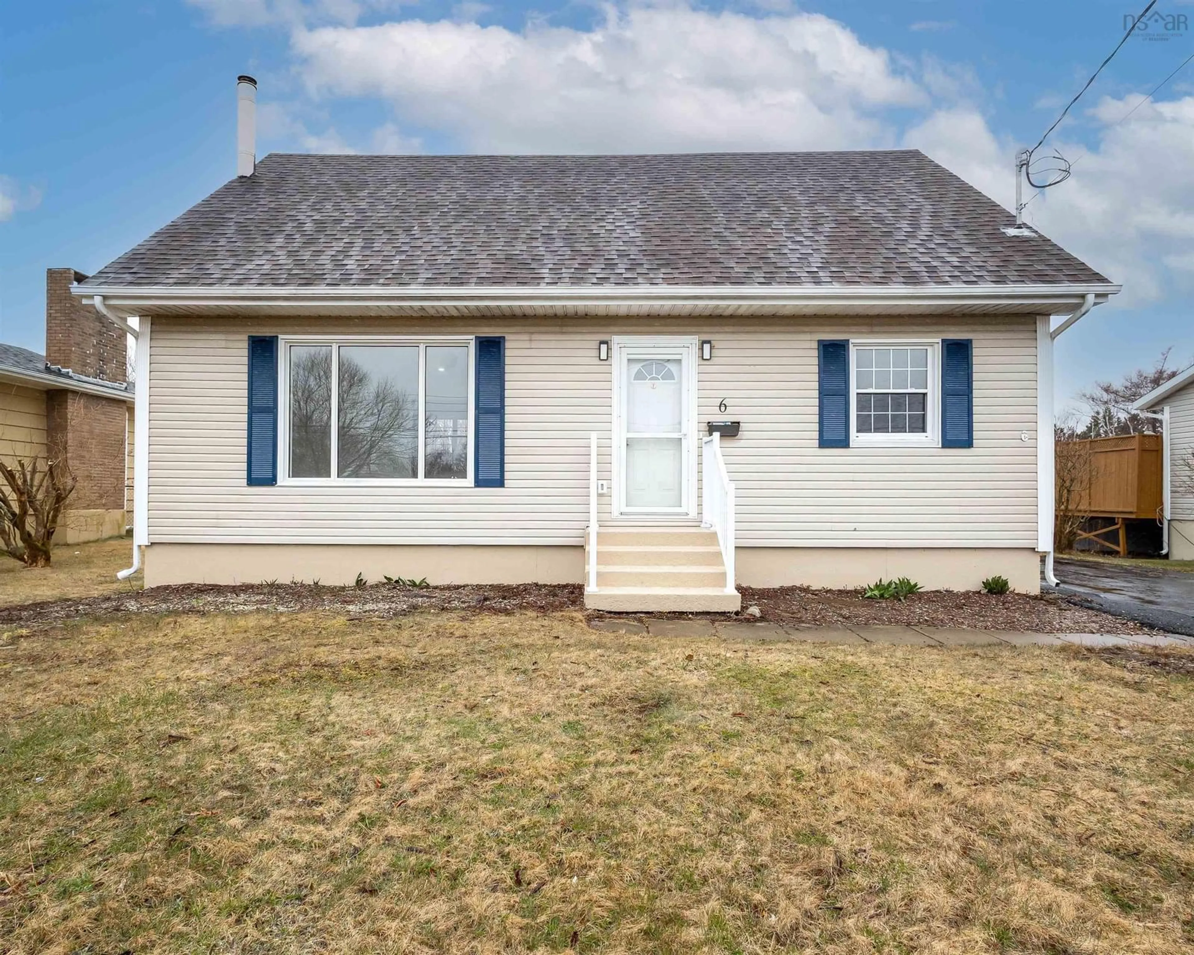 Home with vinyl exterior material, street for 6 Turner St, Glace Bay Nova Scotia B1A 5W4