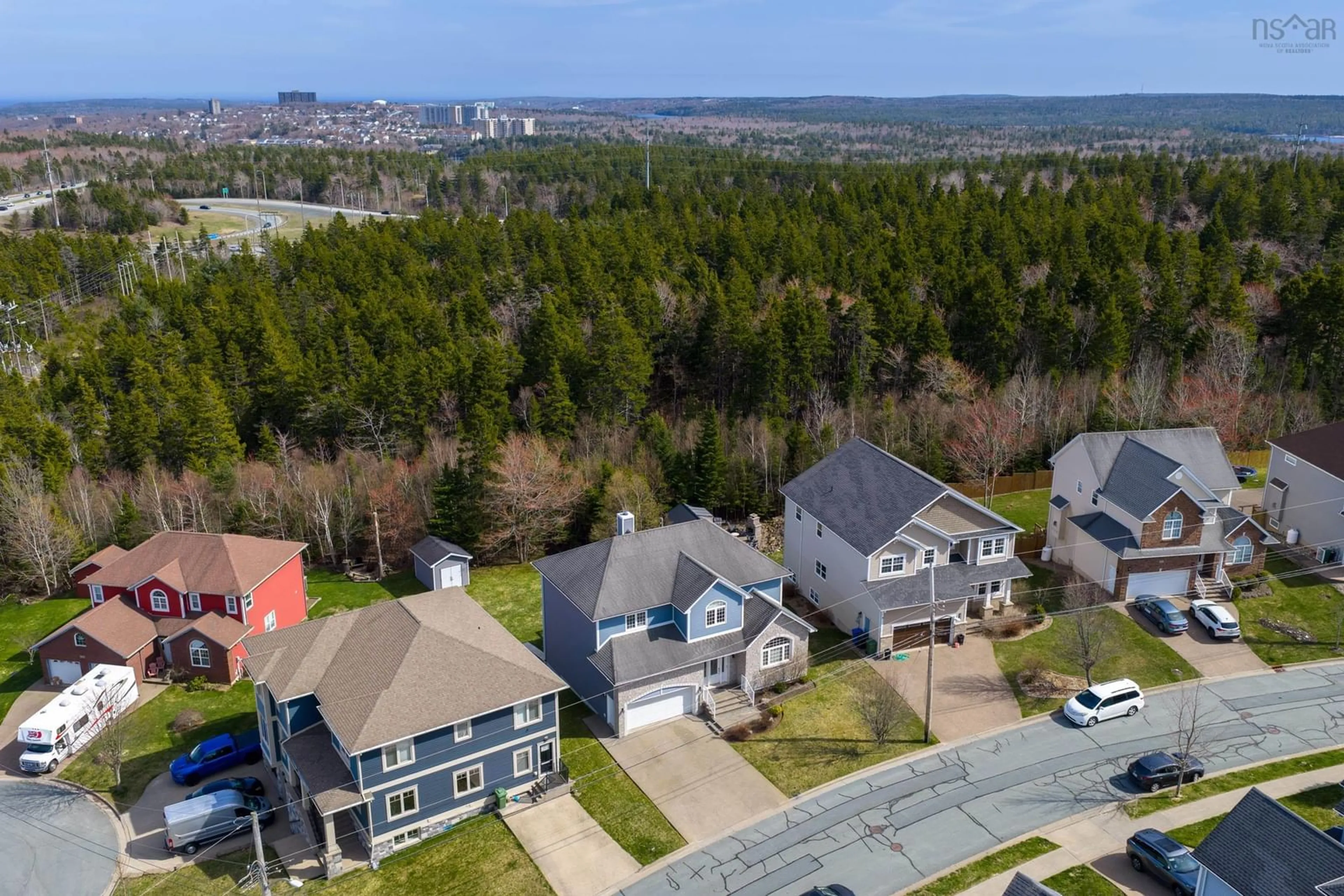 A pic from outside/outdoor area/front of a property/back of a property/a pic from drone, unknown for 233 Bently Dr, Halifax Nova Scotia B3S 0B2