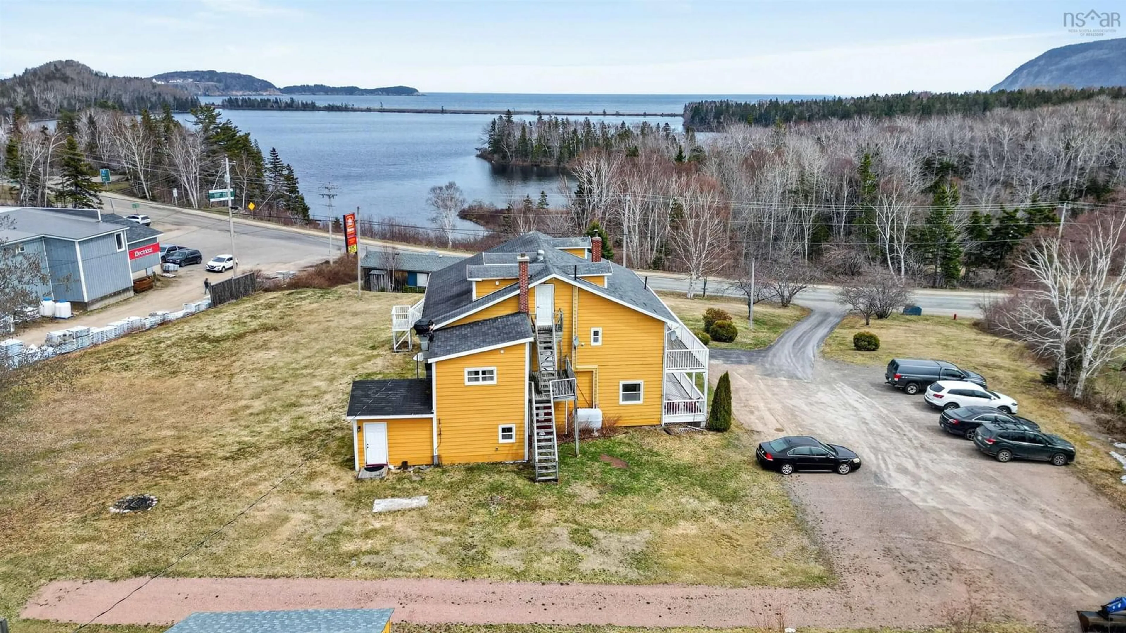 A pic from outside/outdoor area/front of a property/back of a property/a pic from drone, water/lake/river/ocean view for 37706 Cabot Trail, Ingonish Beach Nova Scotia B0C 1L0