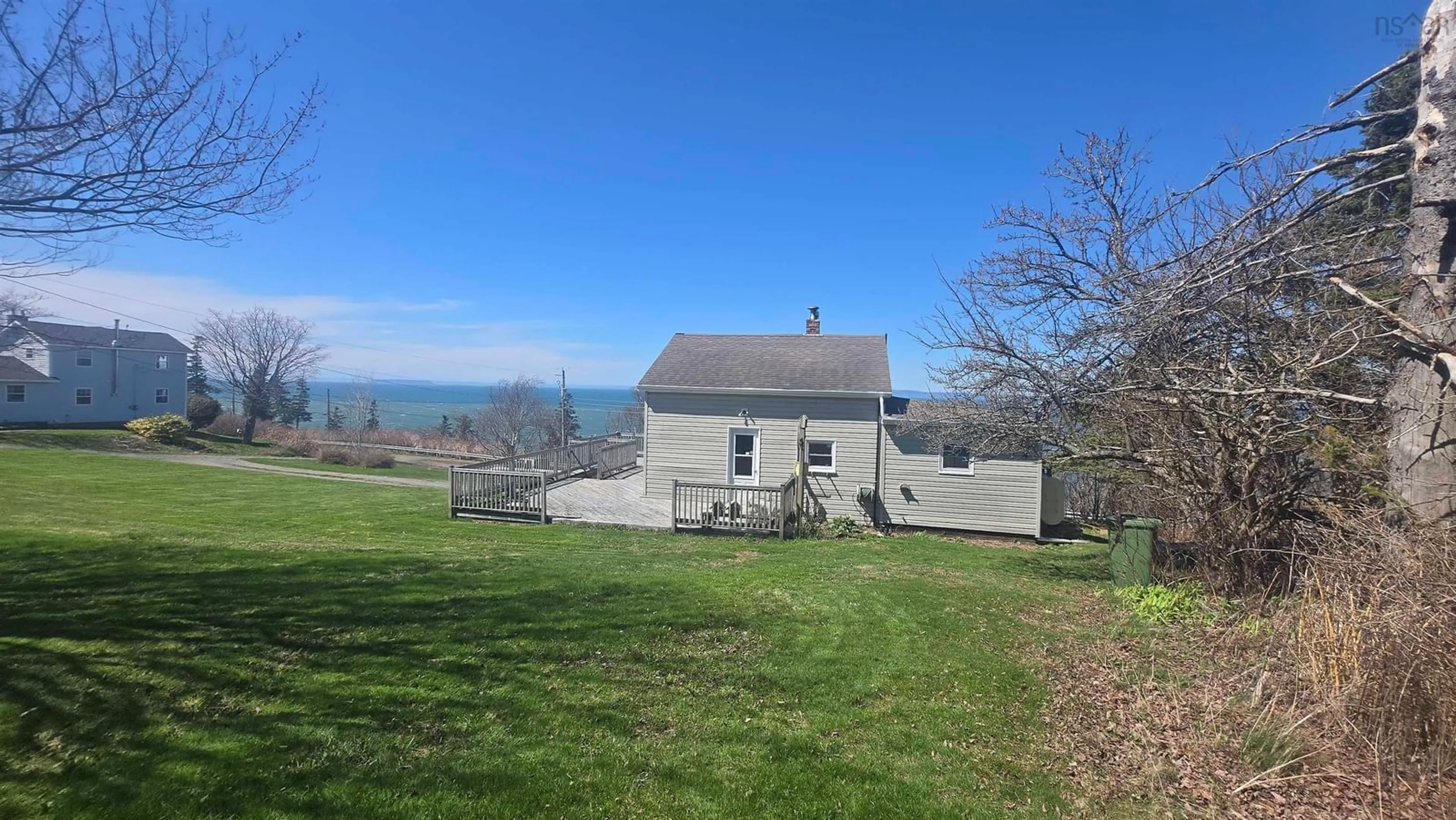 A pic from outside/outdoor area/front of a property/back of a property/a pic from drone, water/lake/river/ocean view for 22 Pent Rd, Harbourville Nova Scotia B0P 1E0