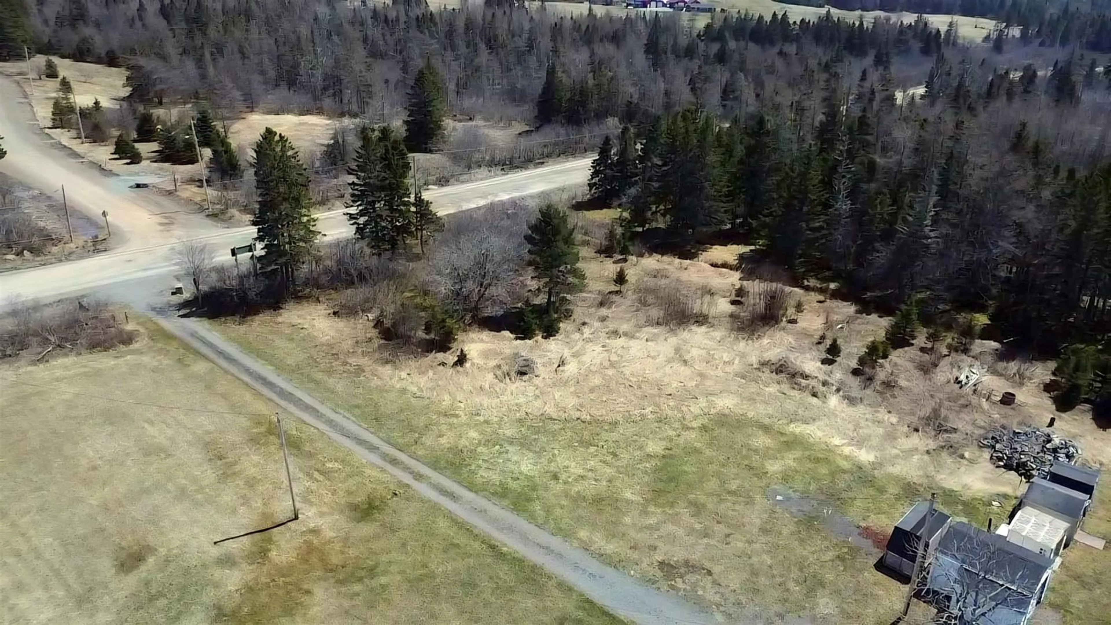 A pic from outside/outdoor area/front of a property/back of a property/a pic from drone, forest/trees view for 2280 Loch Lomond Rd #Lot 1 &, Enon Nova Scotia B1J 1X1