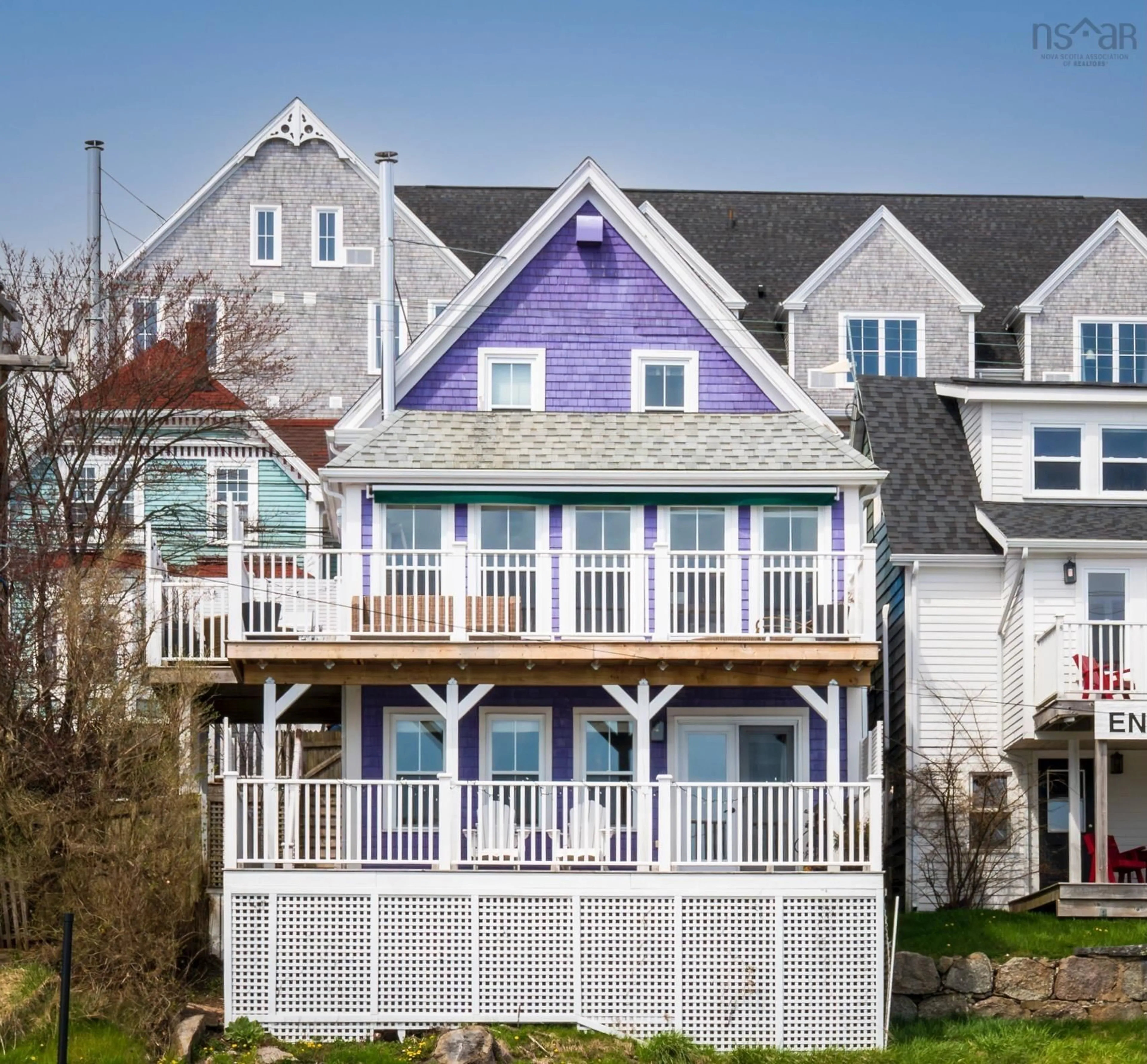 Home with vinyl exterior material, street for 94 Montague St, Lunenburg Nova Scotia B0J 2C0
