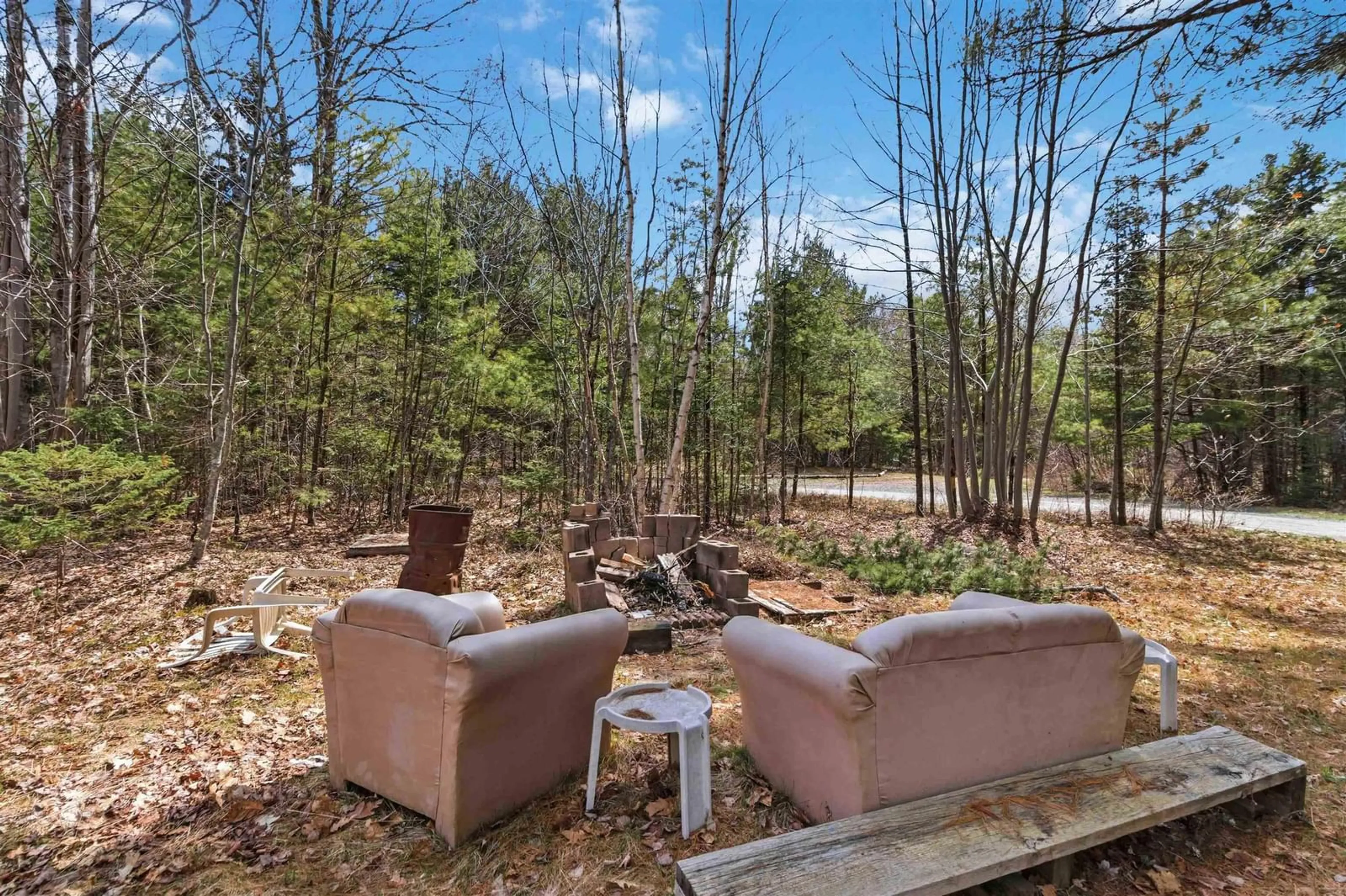 Patio, forest/trees view for 258 Brandy Lane, North River Nova Scotia B0R 1E0
