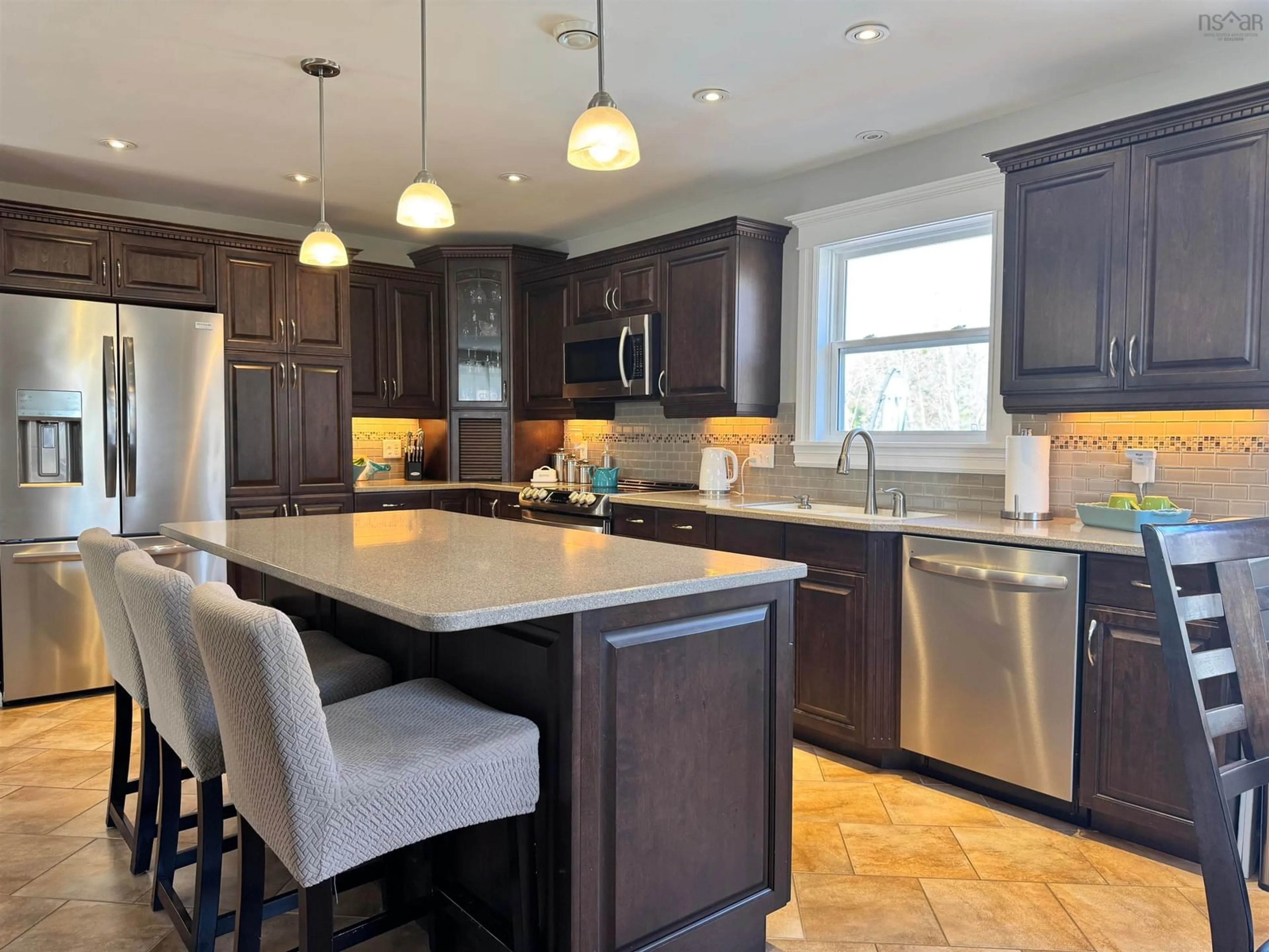 Contemporary kitchen, ceramic/tile floor for 39 Nancys Way, Hamilton Road Nova Scotia B0K 2A0