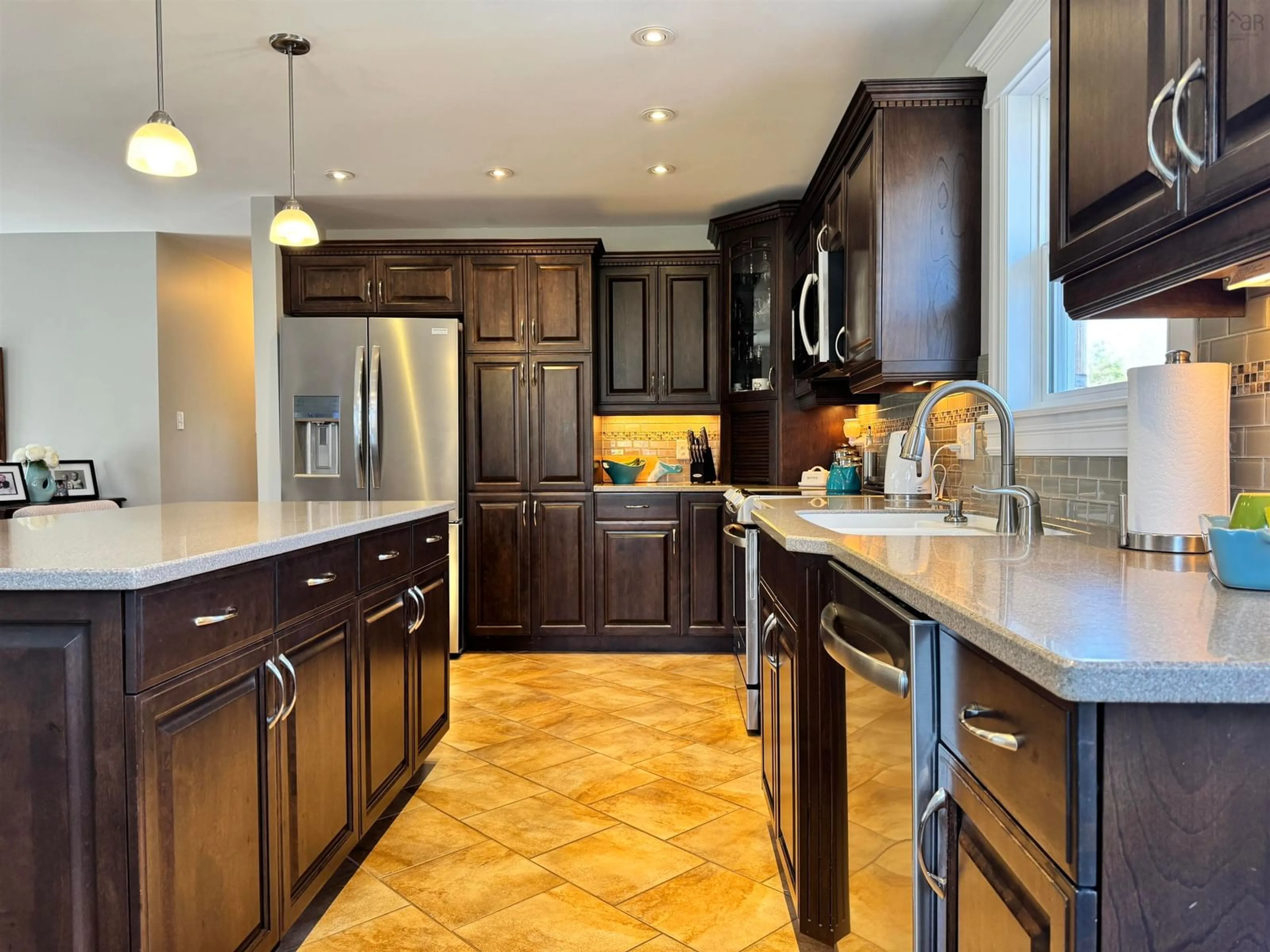 Contemporary kitchen, ceramic/tile floor for 39 Nancys Way, Hamilton Road Nova Scotia B0K 2A0
