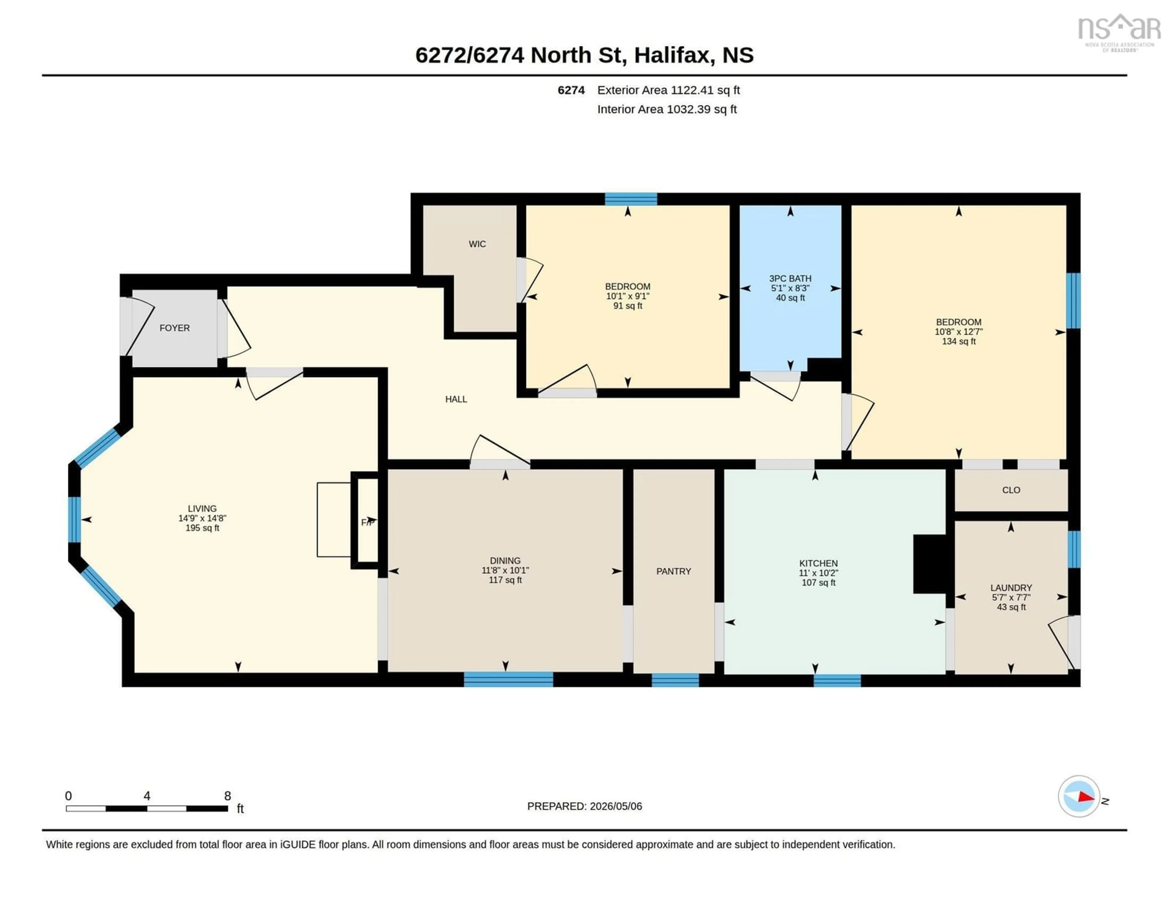 Floor plan for 6272/6274 North St, Halifax Nova Scotia B3L 1P5