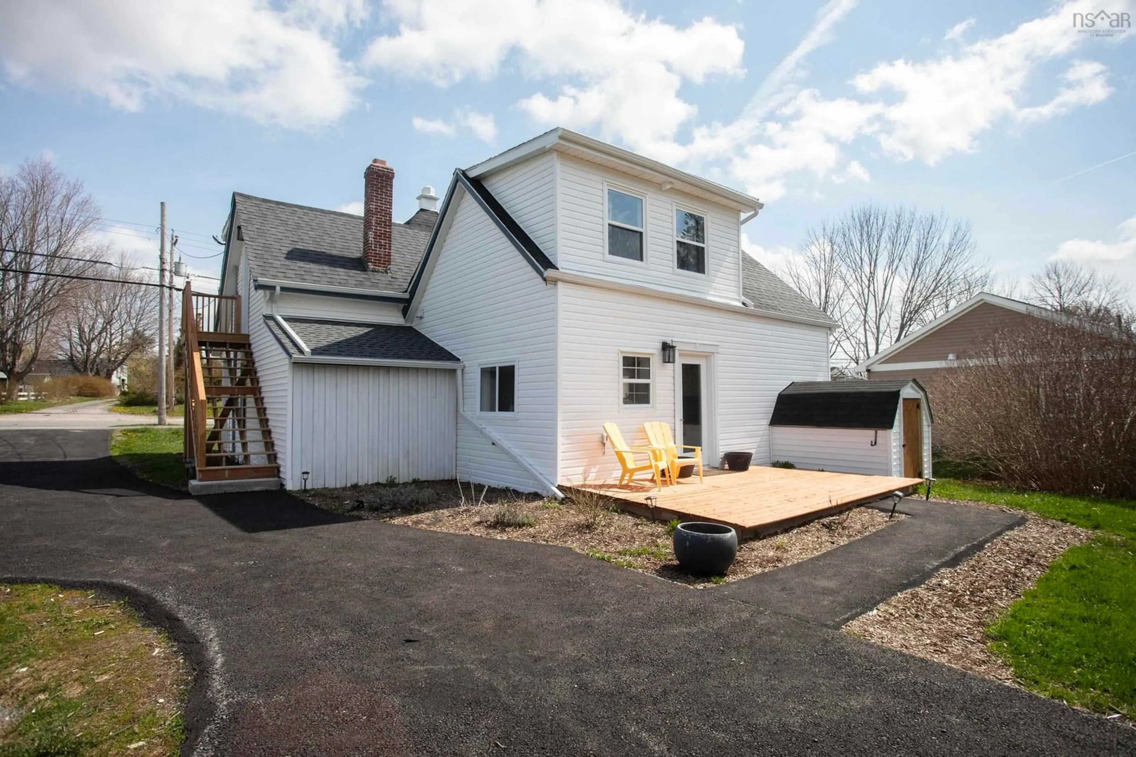Home with vinyl exterior material, street for 14096 Highway 1, Hants Border Nova Scotia B0P 1P0