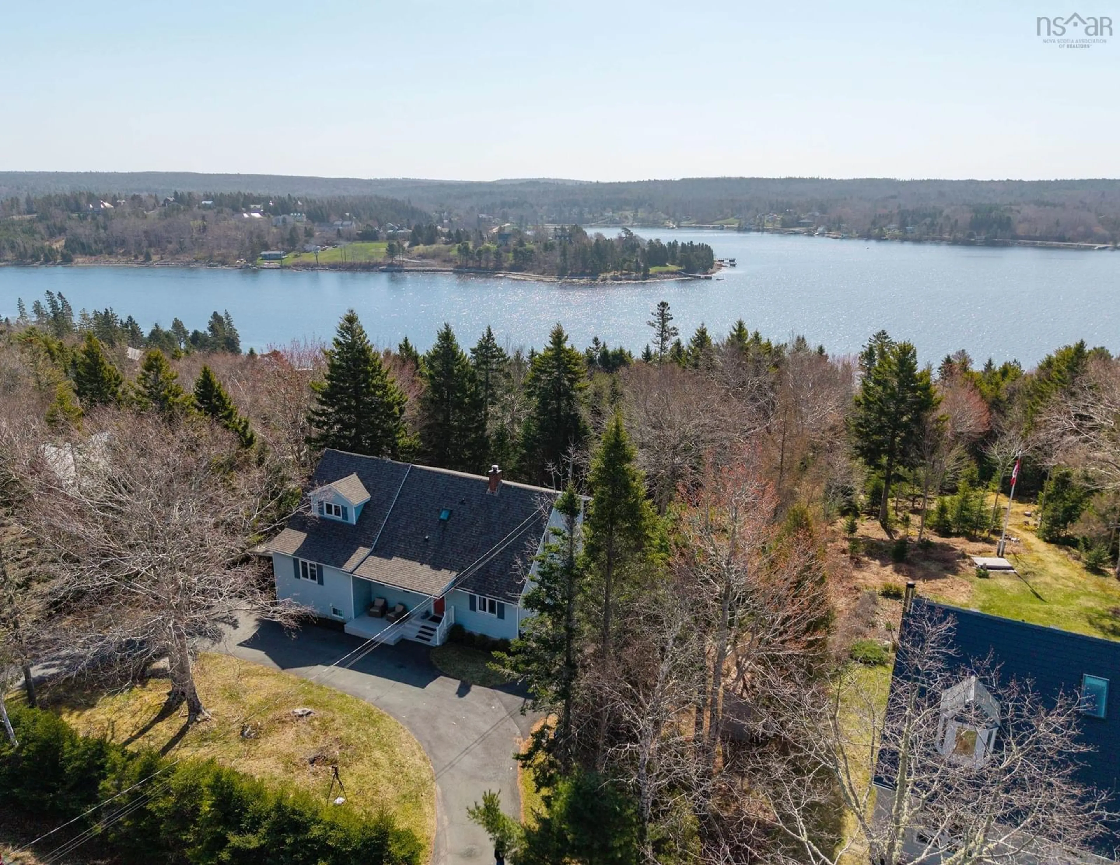 A pic from outside/outdoor area/front of a property/back of a property/a pic from drone, water/lake/river/ocean view for 554 Indian Point Rd, Glen Haven Nova Scotia B3Z 2T7