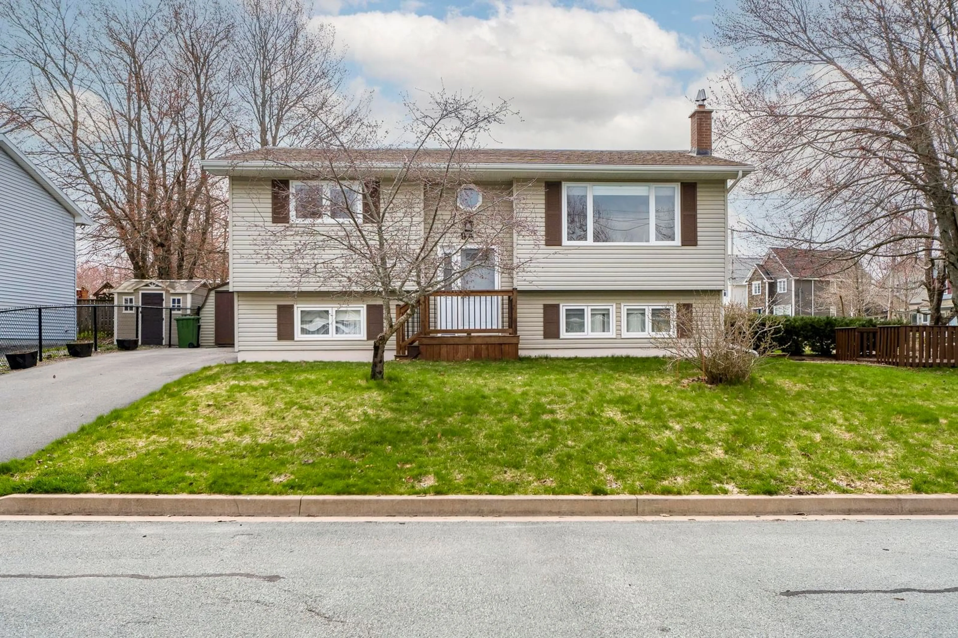 Home with vinyl exterior material, street for 94 Noria Cres, Middle Sackville Nova Scotia B4E 2L4