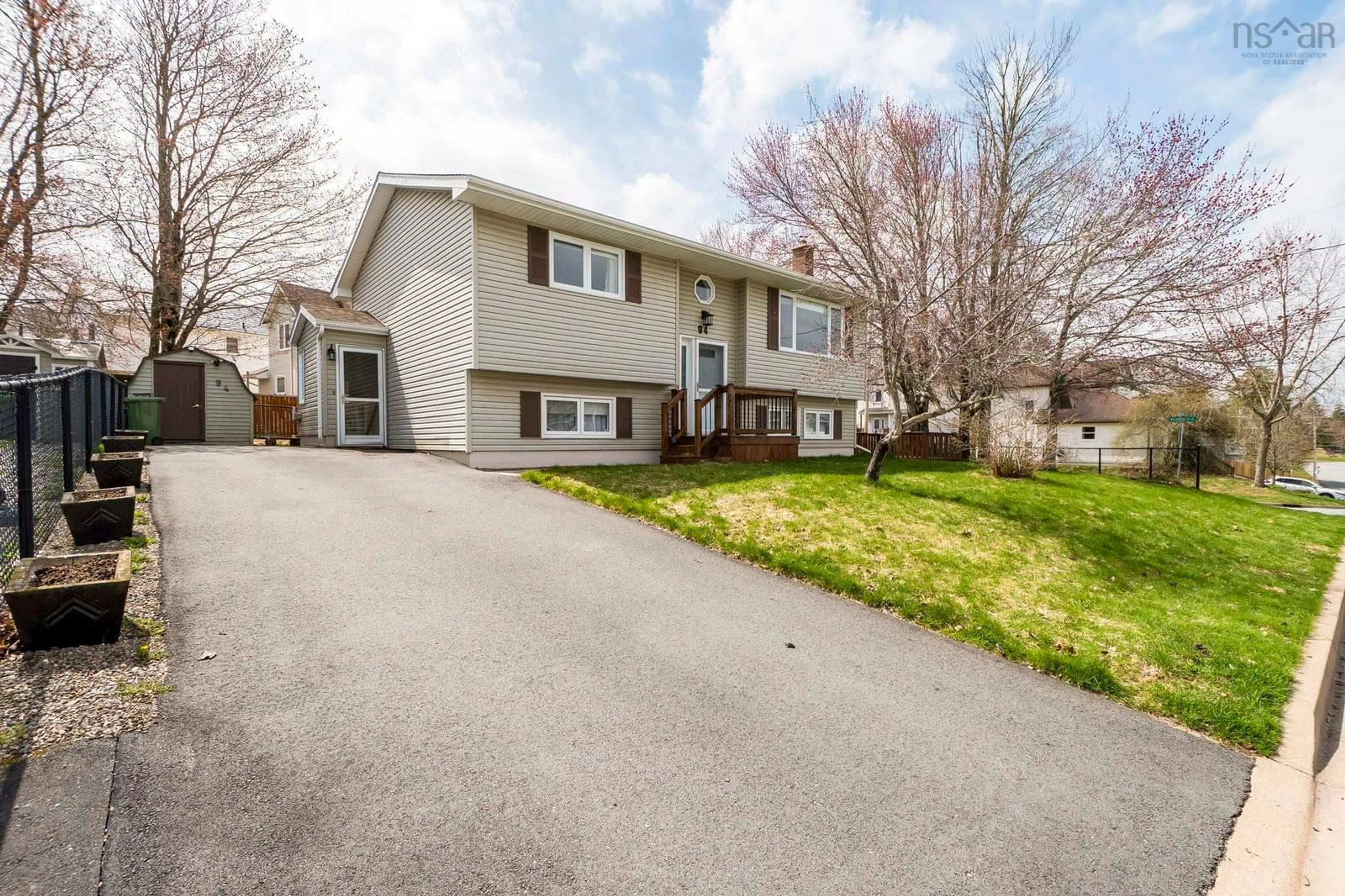 Home with vinyl exterior material, street for 94 Noria Cres, Middle Sackville Nova Scotia B4E 2L4