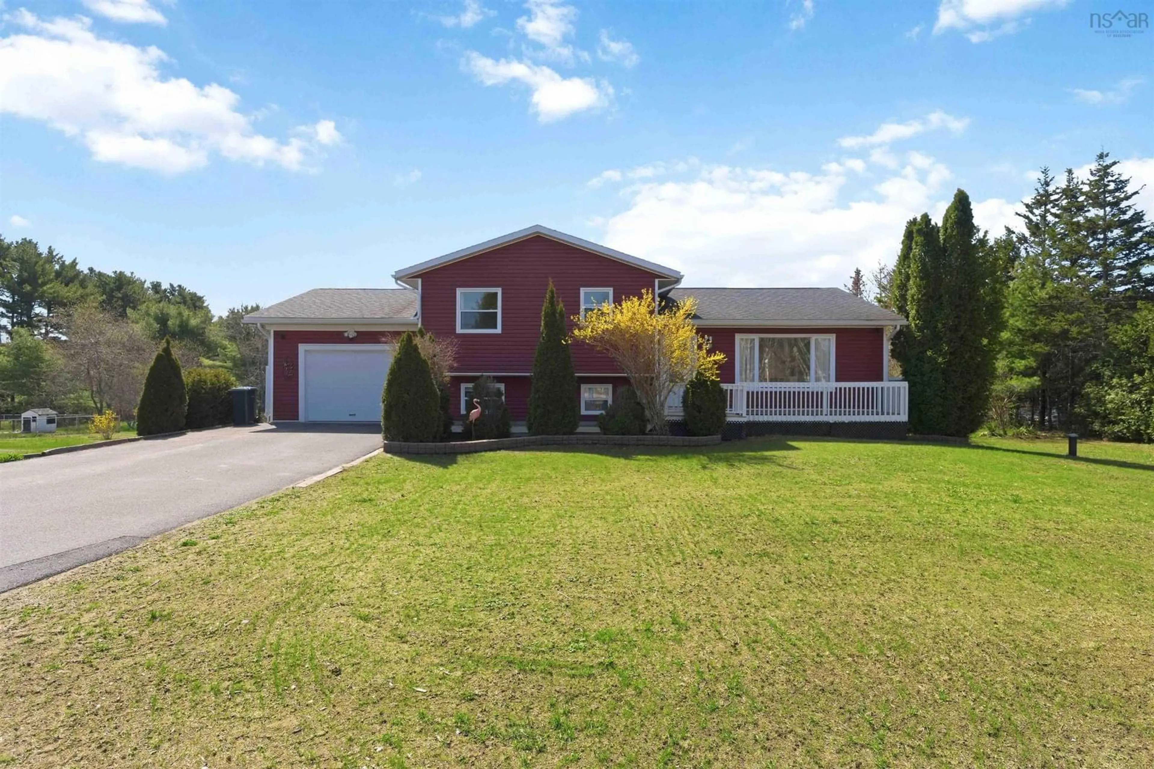 A pic from outside/outdoor area/front of a property/back of a property/a pic from drone, street for 106 Geiger Dr, Wilmot Nova Scotia B0P 1R0
