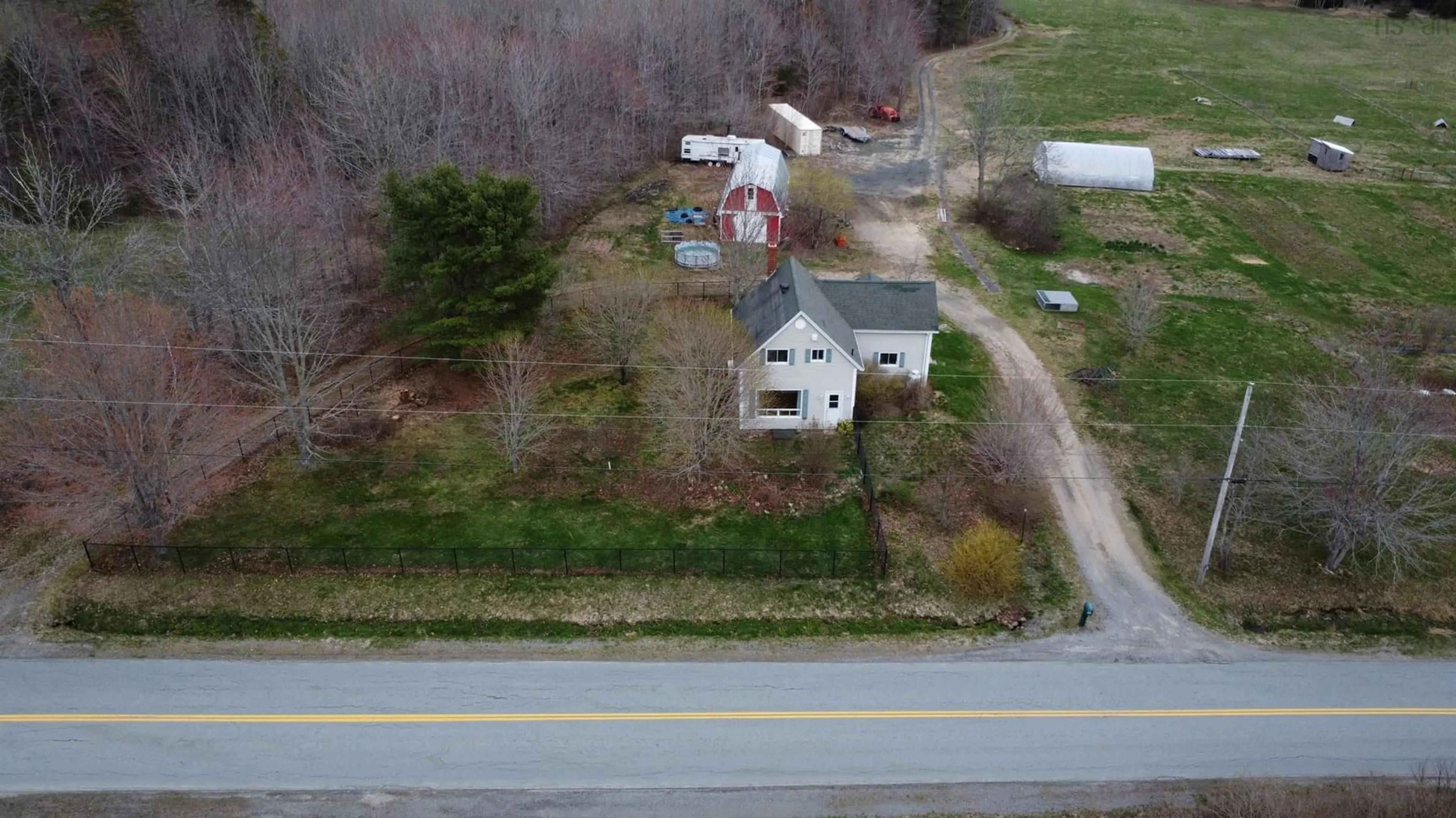 A pic from outside/outdoor area/front of a property/back of a property/a pic from drone, street for 700 Farmington Rd, Farmington Nova Scotia B0R 1A0