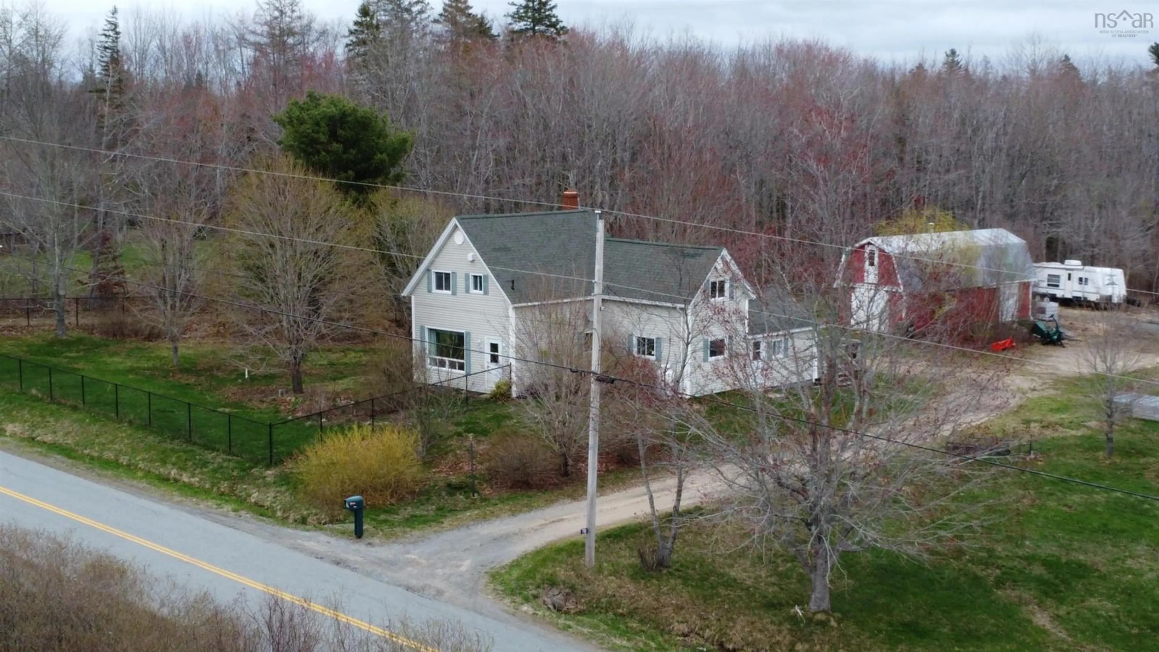 A pic from outside/outdoor area/front of a property/back of a property/a pic from drone, street for 700 Farmington Rd, Farmington Nova Scotia B0R 1A0