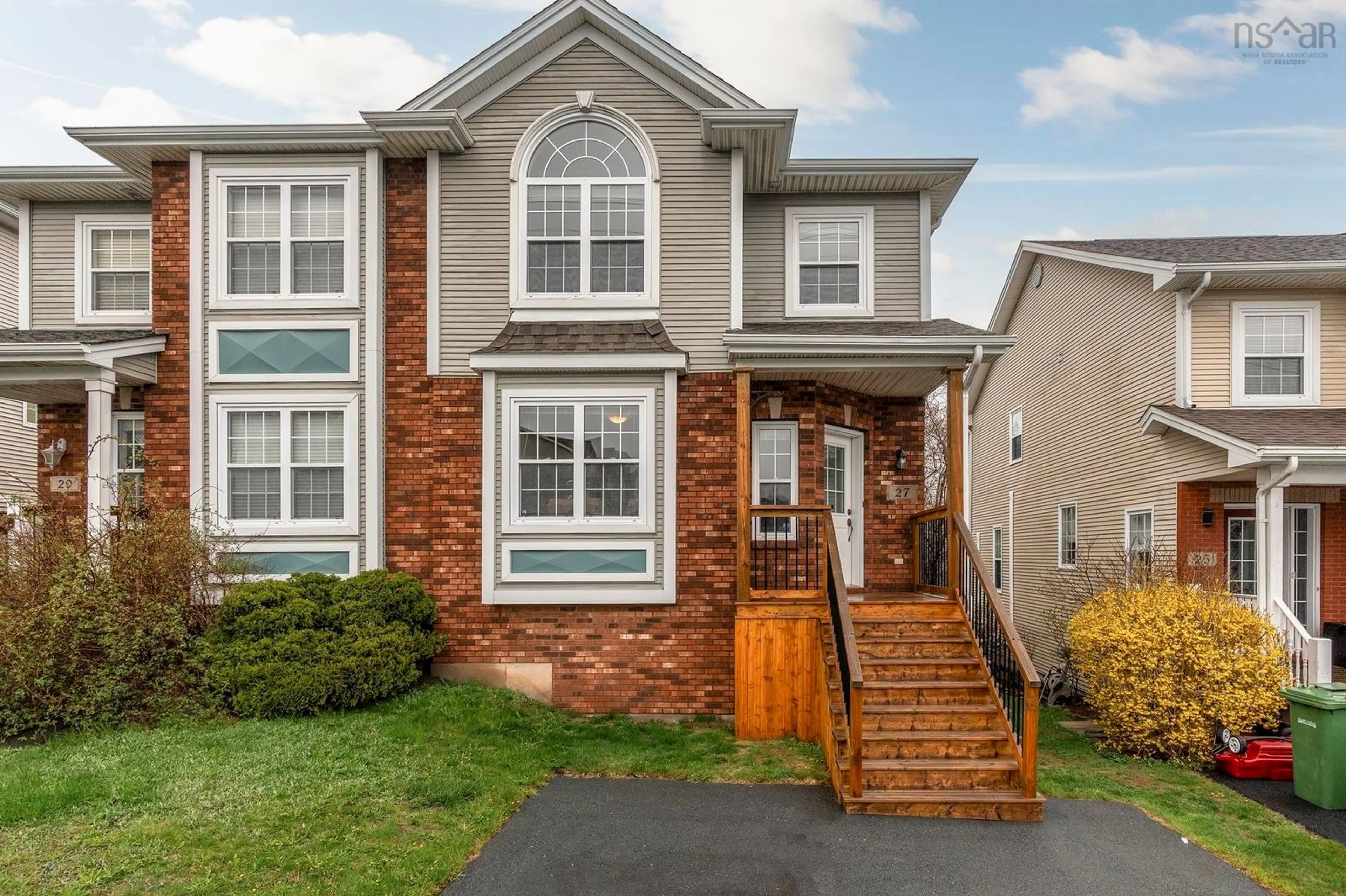 Home with vinyl exterior material, street for 27 Fleetview Dr, Halifax Nova Scotia B3M 4W1
