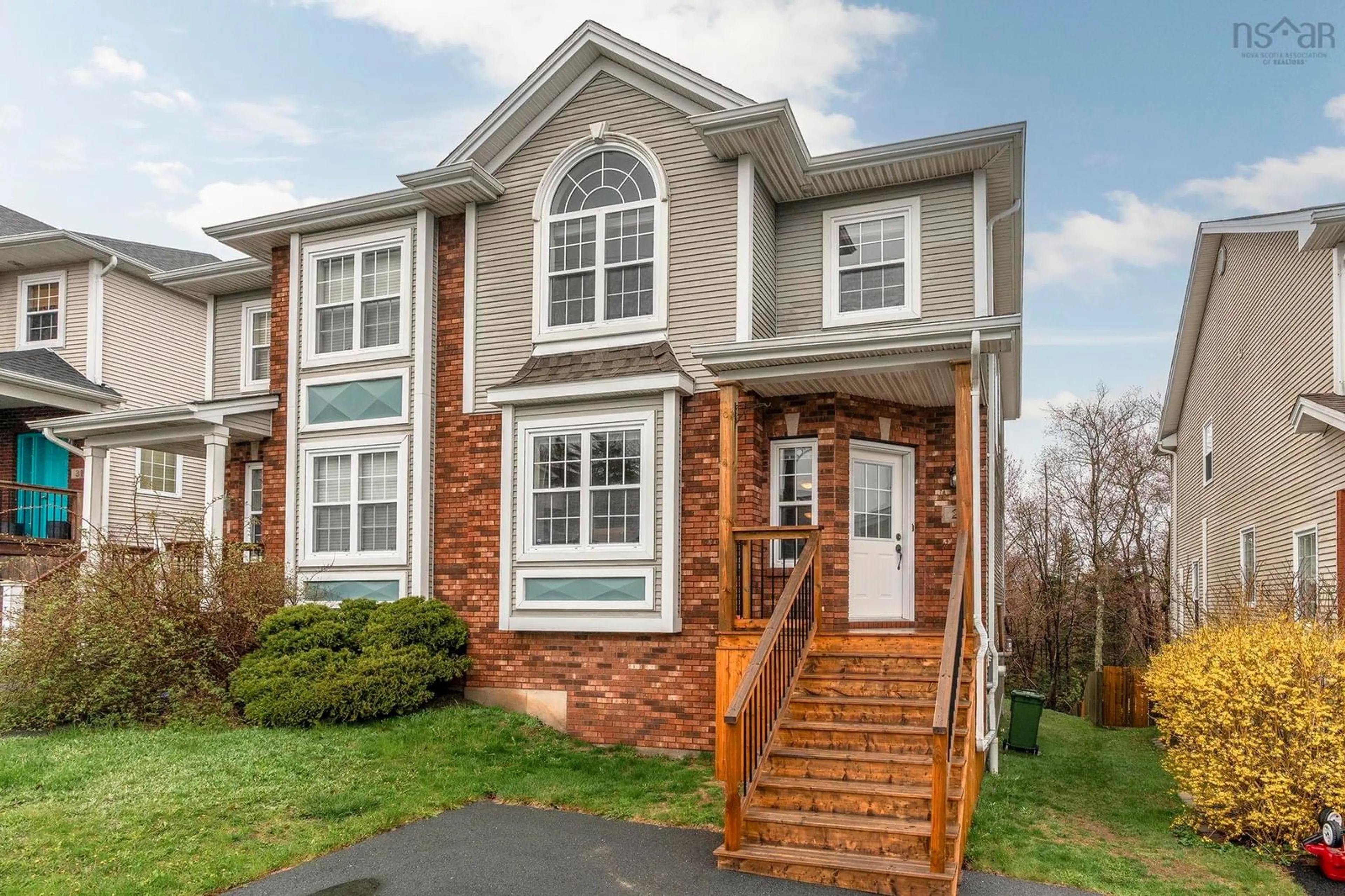 Home with brick exterior material, street for 27 Fleetview Dr, Halifax Nova Scotia B3M 4W1