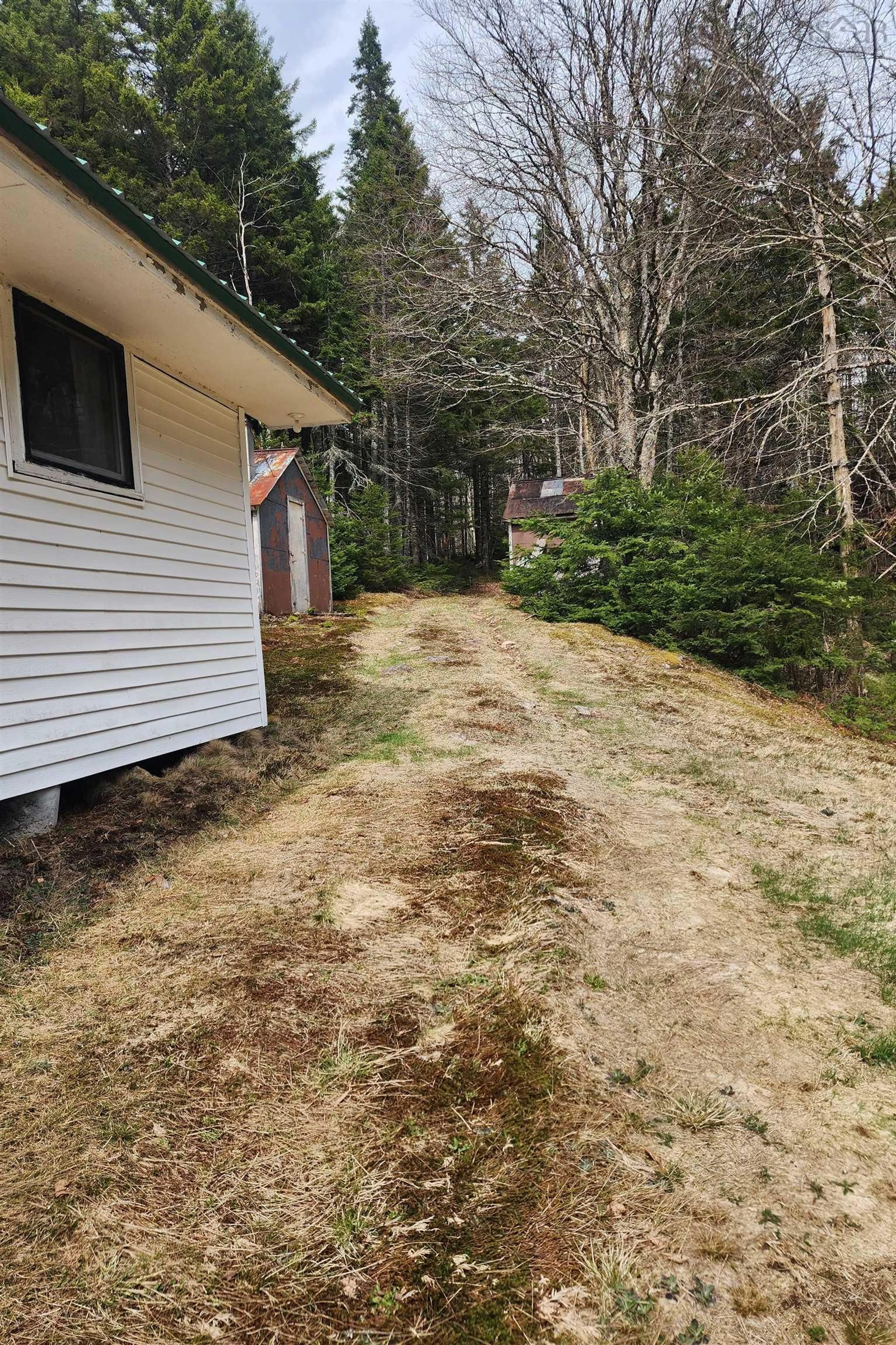 A pic from outside/outdoor area/front of a property/back of a property/a pic from drone, street for 1009 Trout Lake Rd, Hart Lake Nova Scotia B0M 1W0