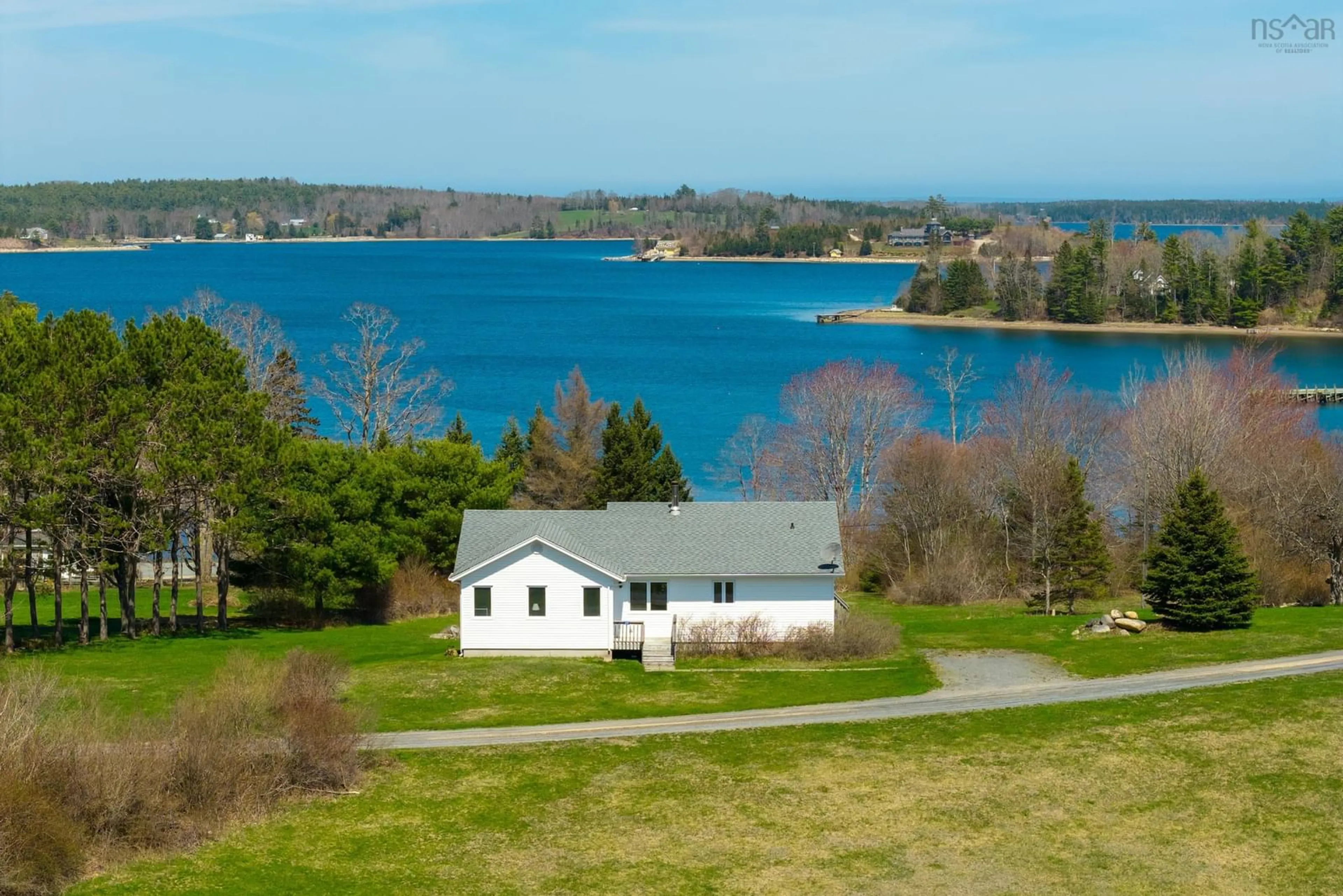 A pic from outside/outdoor area/front of a property/back of a property/a pic from drone, water/lake/river/ocean view for 37 Orchard Hts, Maders Cove Nova Scotia B0J 2E0