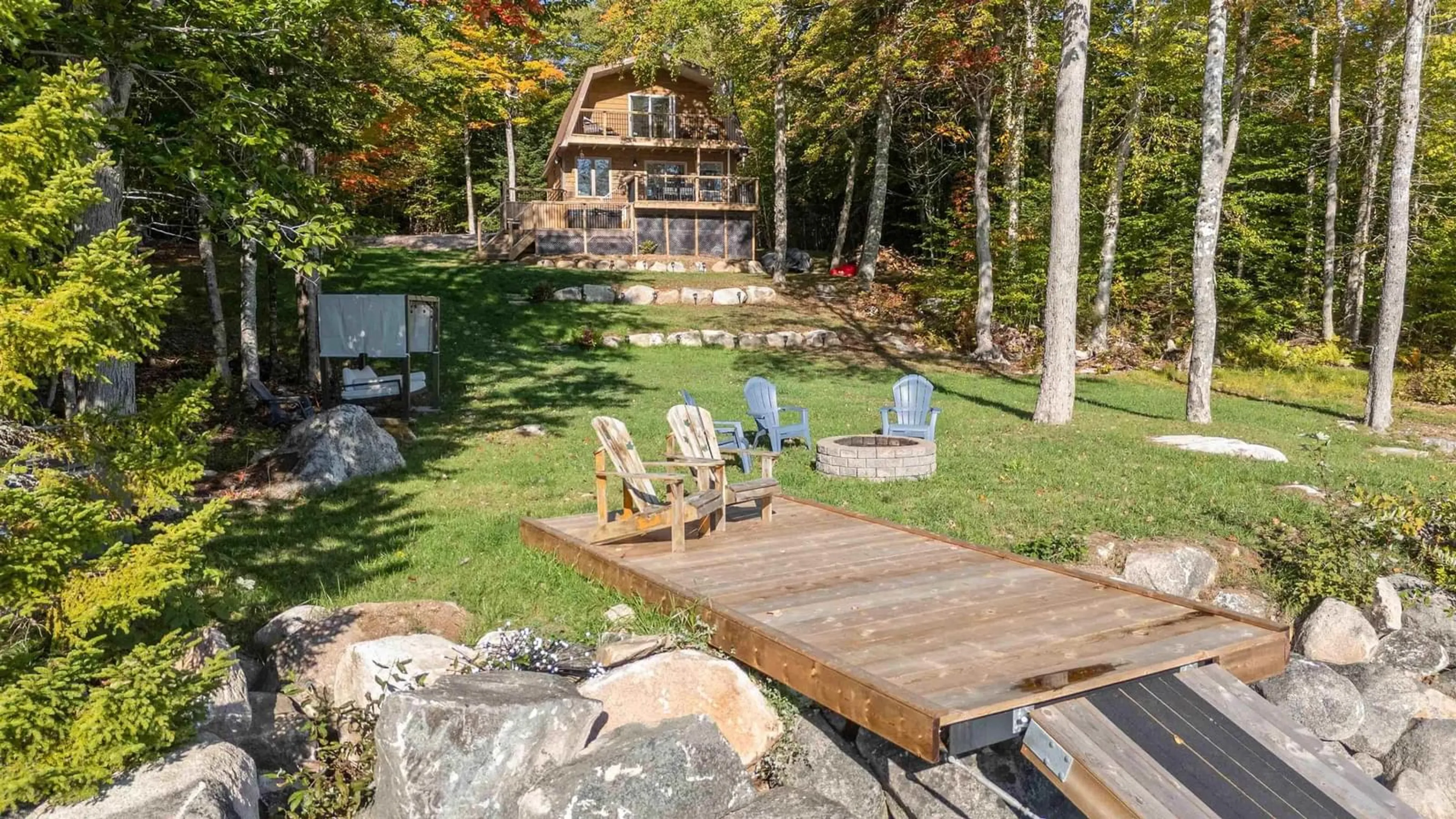 Patio, water/lake/river/ocean view for 232 Lakeside Dr, East Dalhousie Nova Scotia B0R 1H0