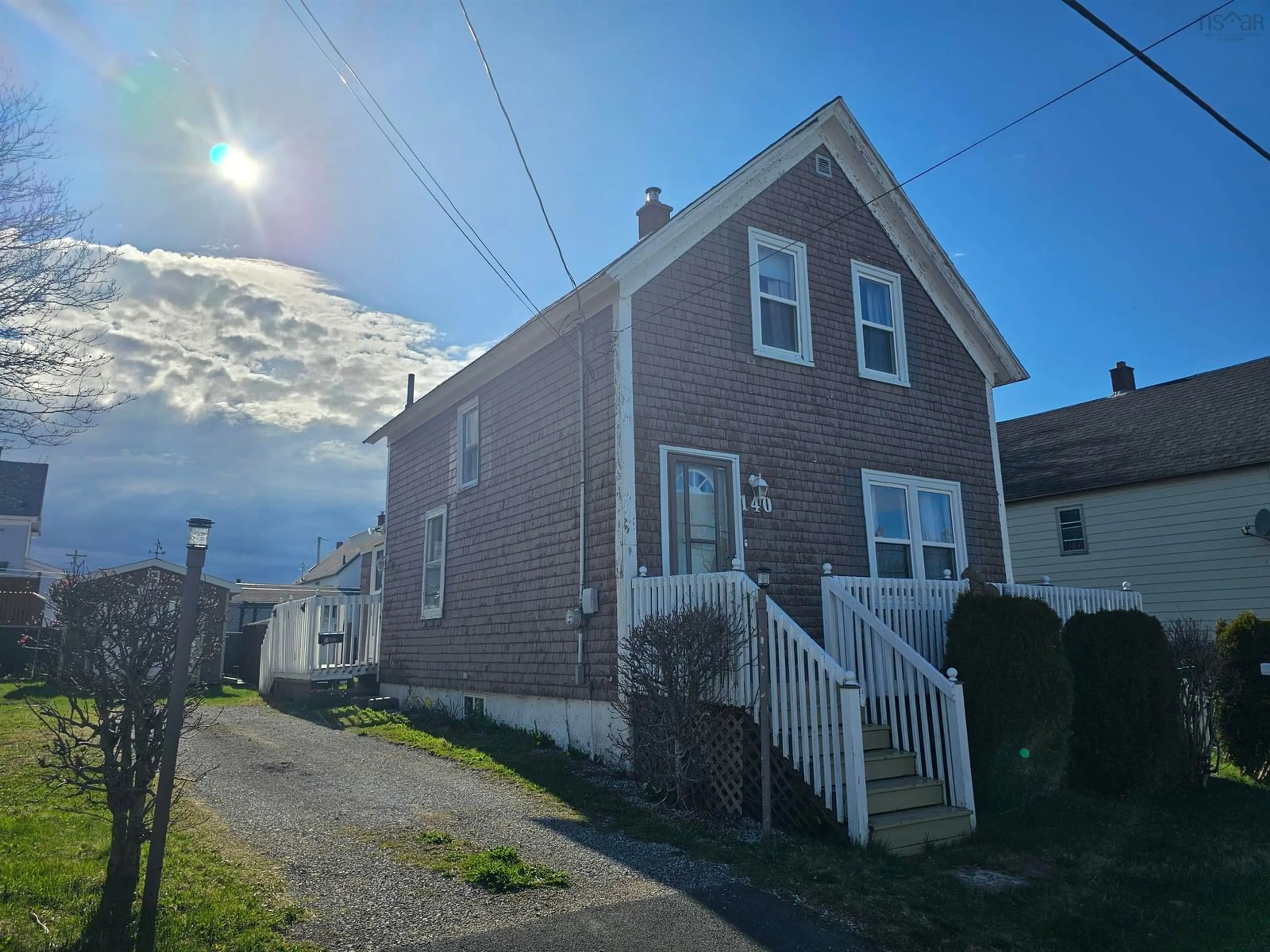 A pic from outside/outdoor area/front of a property/back of a property/a pic from drone, street for 140 Willow St, Sydney Nova Scotia B1P 3A4