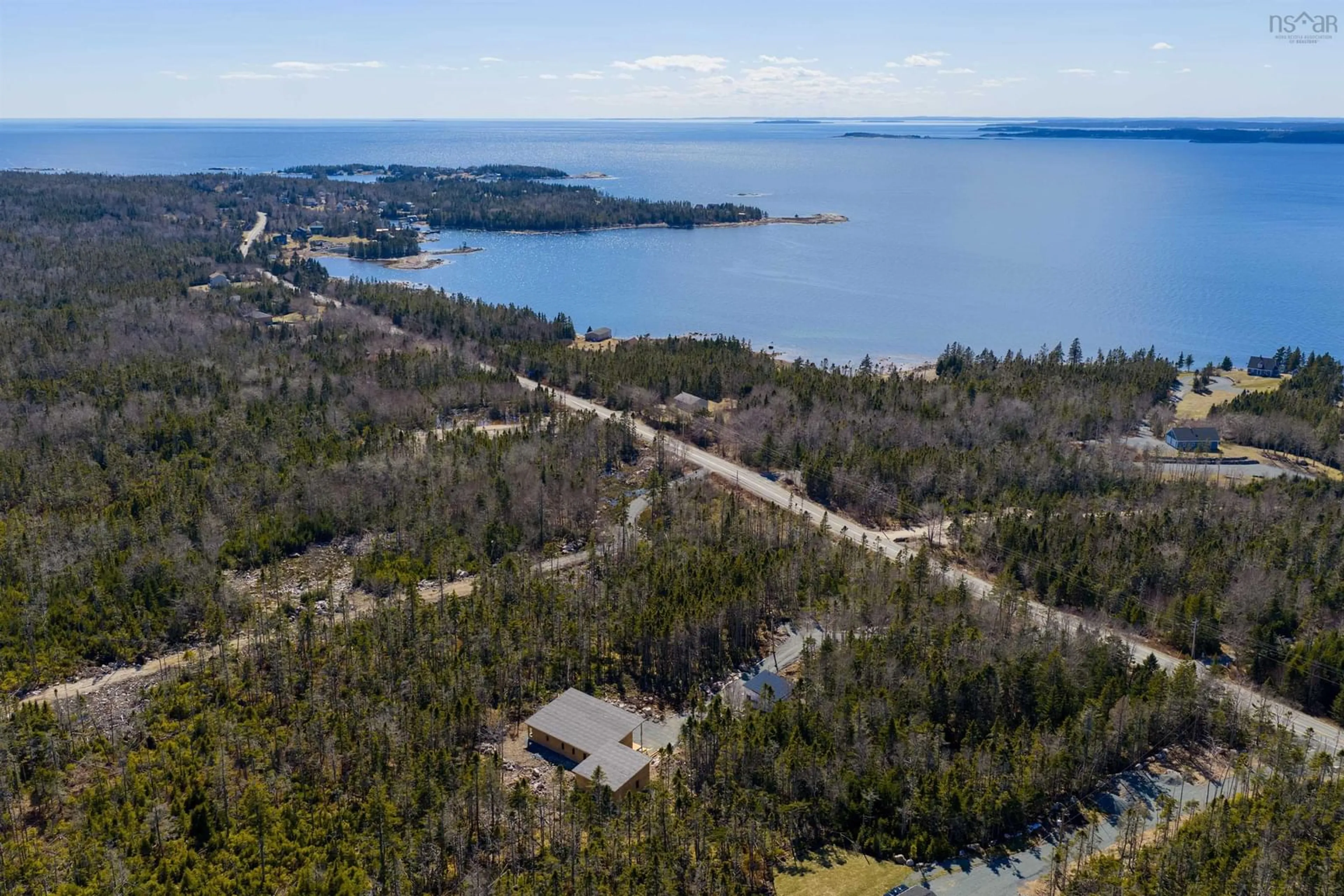 A pic from outside/outdoor area/front of a property/back of a property/a pic from drone, water/lake/river/ocean view for 9241 Peggys Cove Rd, Hackett's Cove Nova Scotia B3Z 0T7