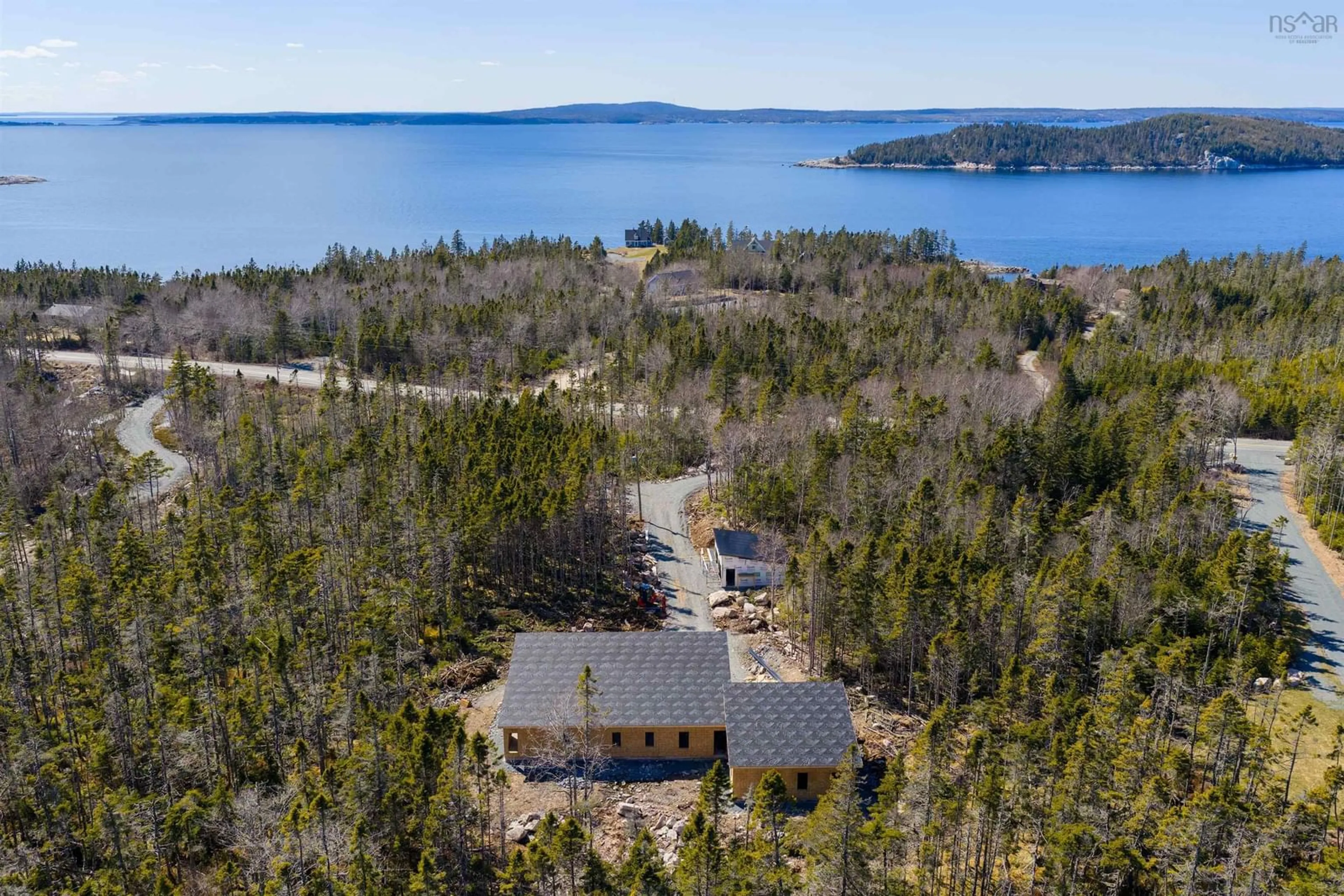 A pic from outside/outdoor area/front of a property/back of a property/a pic from drone, water/lake/river/ocean view for 9241 Peggys Cove Rd, Hackett's Cove Nova Scotia B3Z 0T7