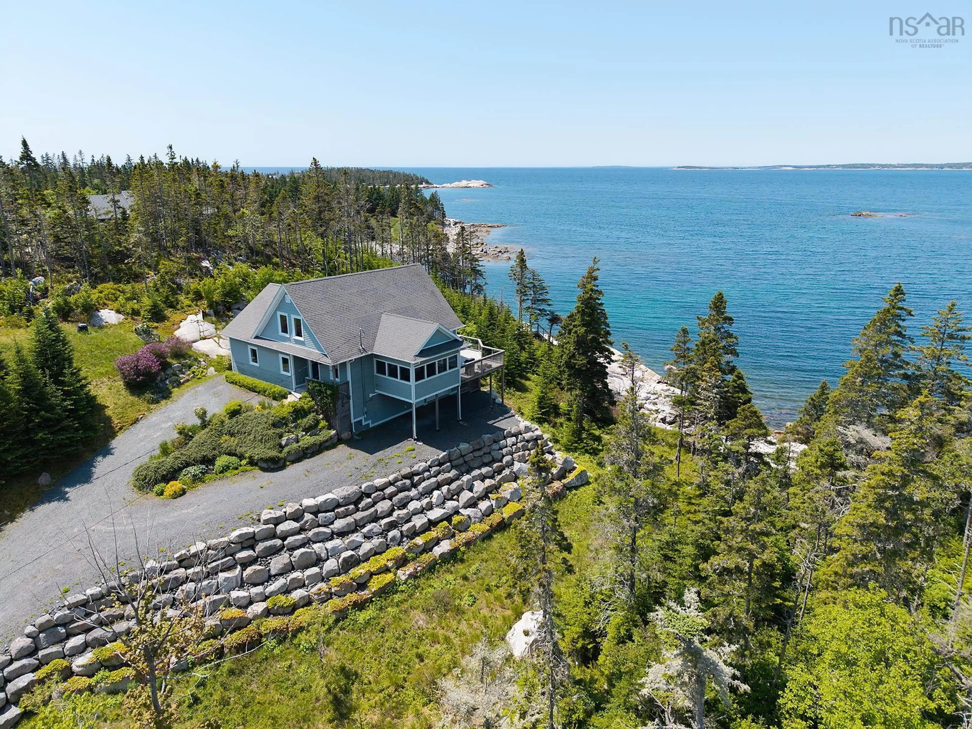 A pic from outside/outdoor area/front of a property/back of a property/a pic from drone, water/lake/river/ocean view for 25 Saltstone Lane Lane, Indian Harbour Nova Scotia B3Z 0L6
