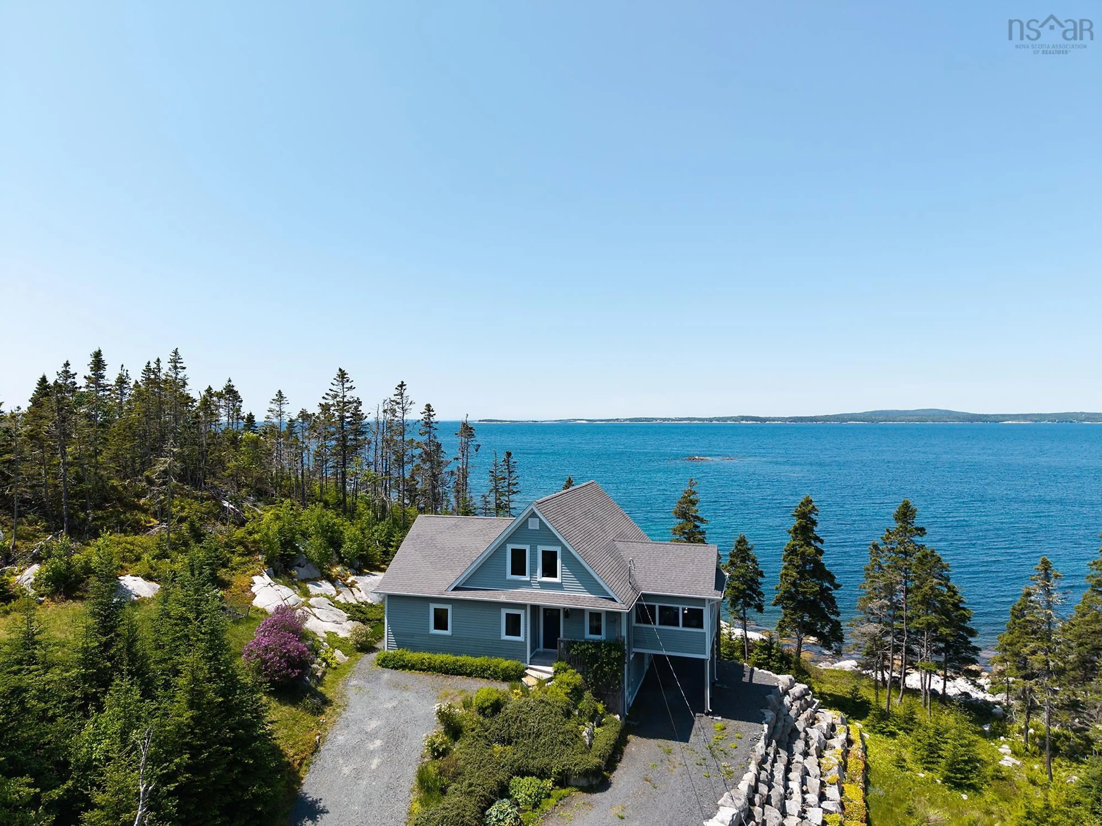A pic from outside/outdoor area/front of a property/back of a property/a pic from drone, water/lake/river/ocean view for 25 Saltstone Lane Lane, Indian Harbour Nova Scotia B3Z 0L6