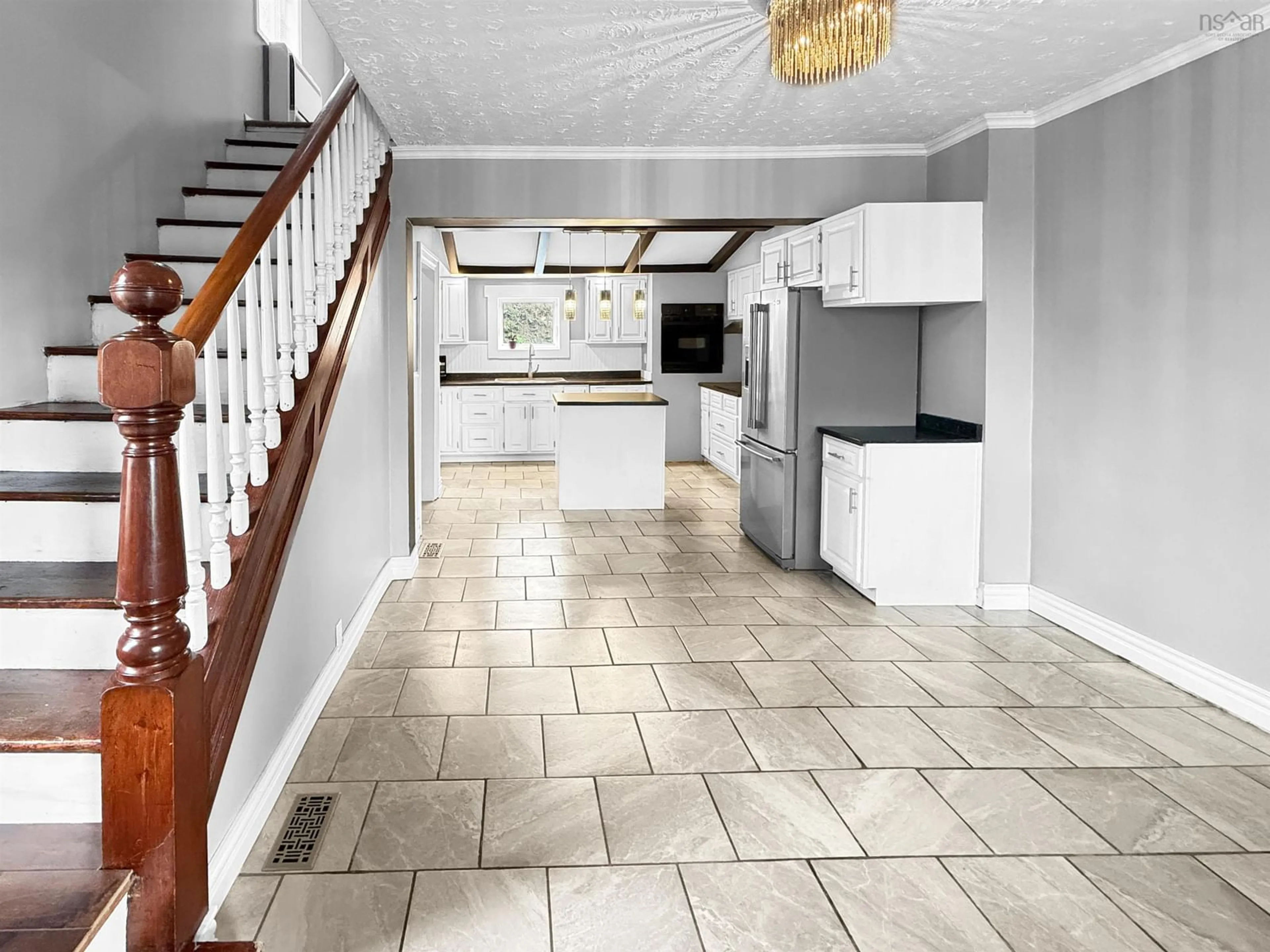 Open concept kitchen, ceramic/tile floor for 284 North Provost St, New Glasgow Nova Scotia B2H 2P1