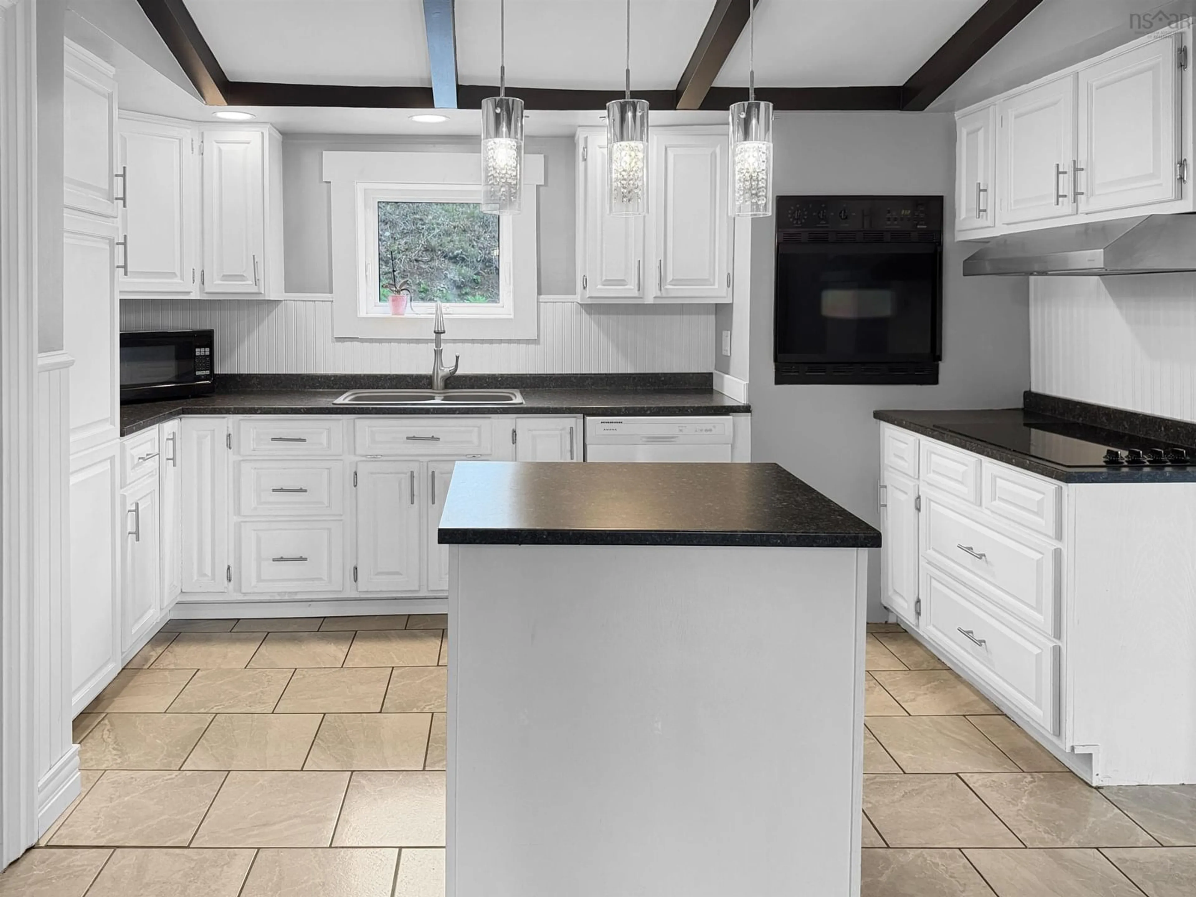 Open concept kitchen, ceramic/tile floor for 284 North Provost St, New Glasgow Nova Scotia B2H 2P1
