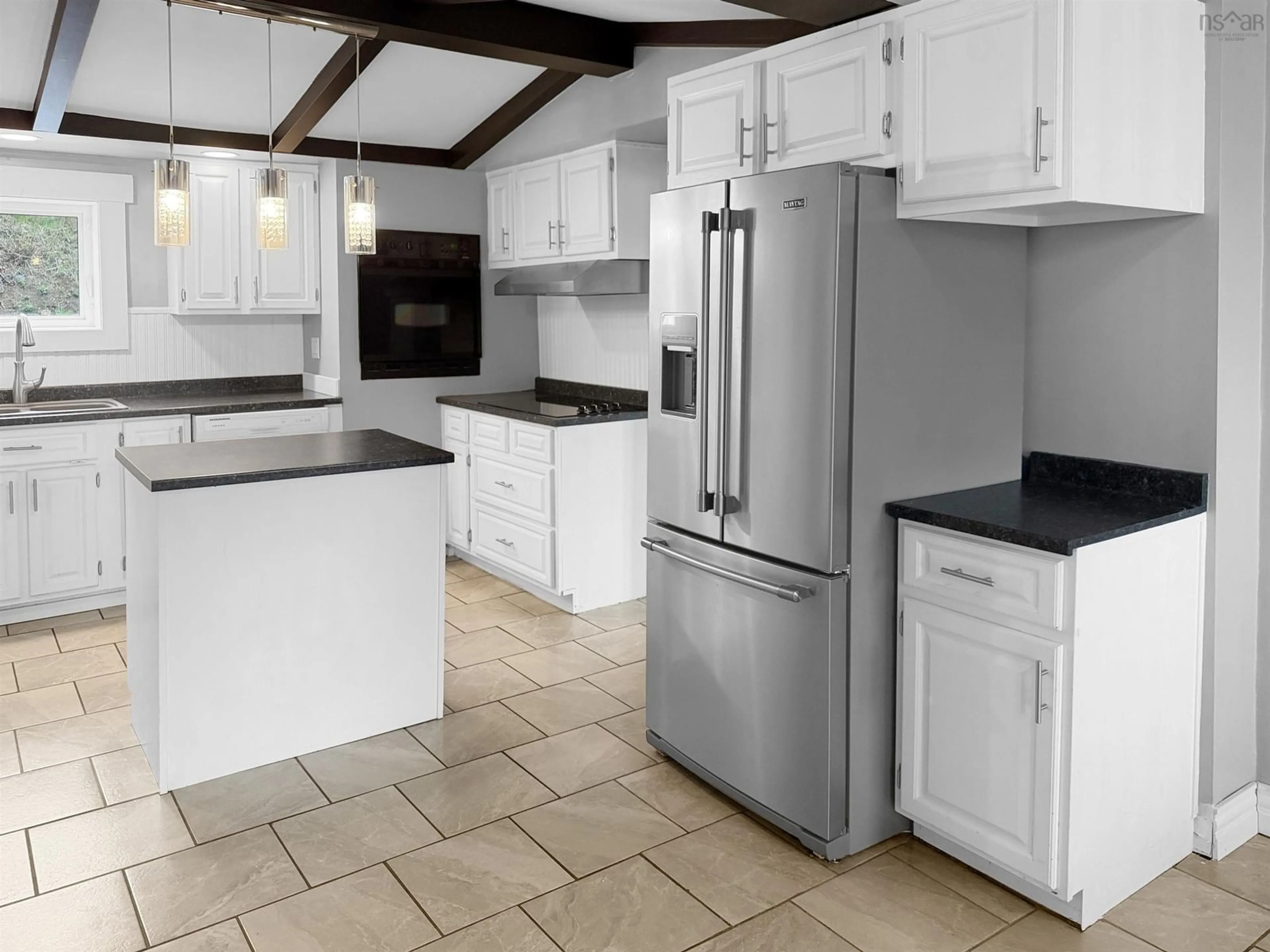 Open concept kitchen, ceramic/tile floor for 284 North Provost St, New Glasgow Nova Scotia B2H 2P1