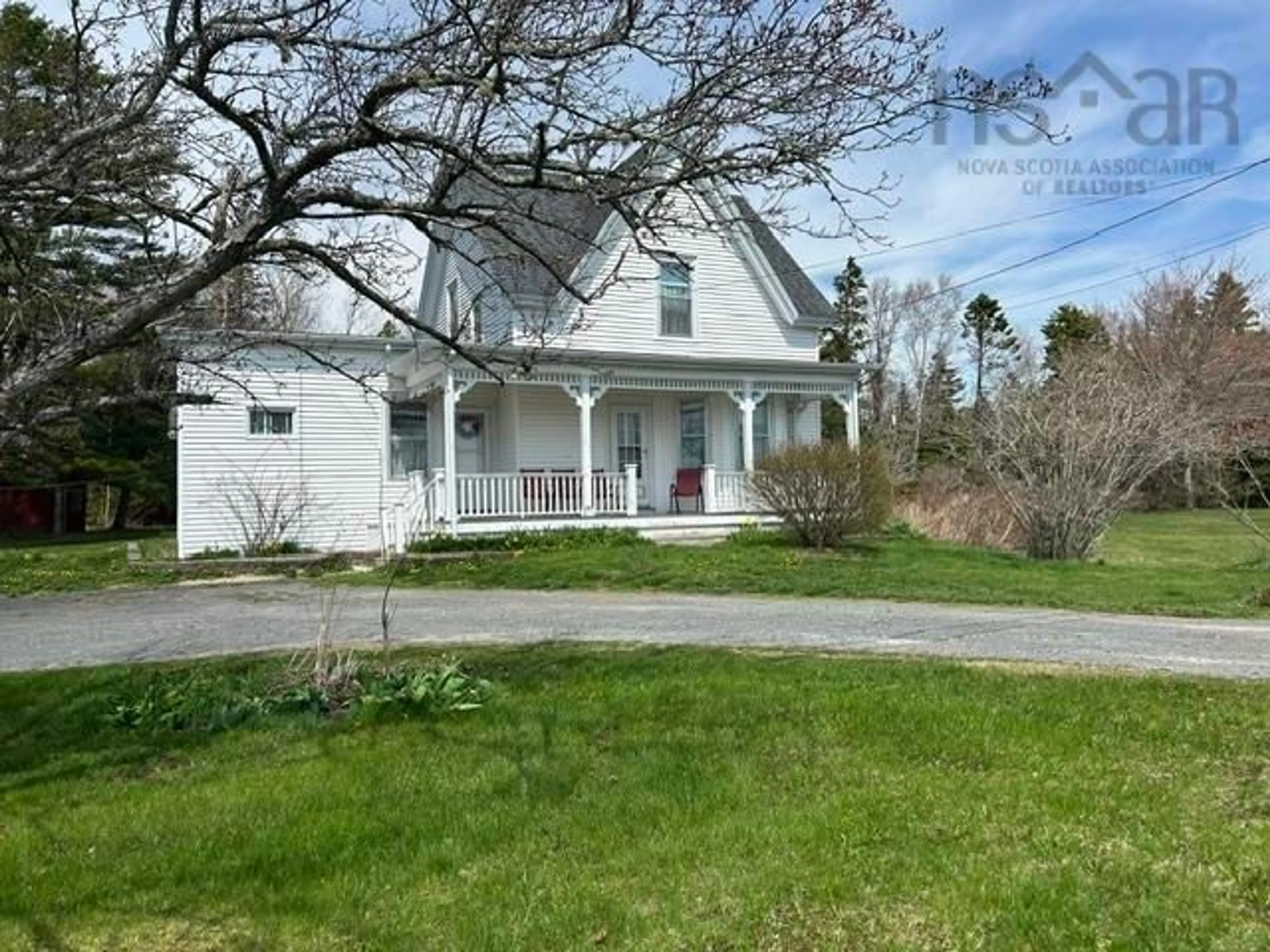 A pic from outside/outdoor area/front of a property/back of a property/a pic from drone, street for 7613 Highway 215, Cambridge Nova Scotia B0N 2R0