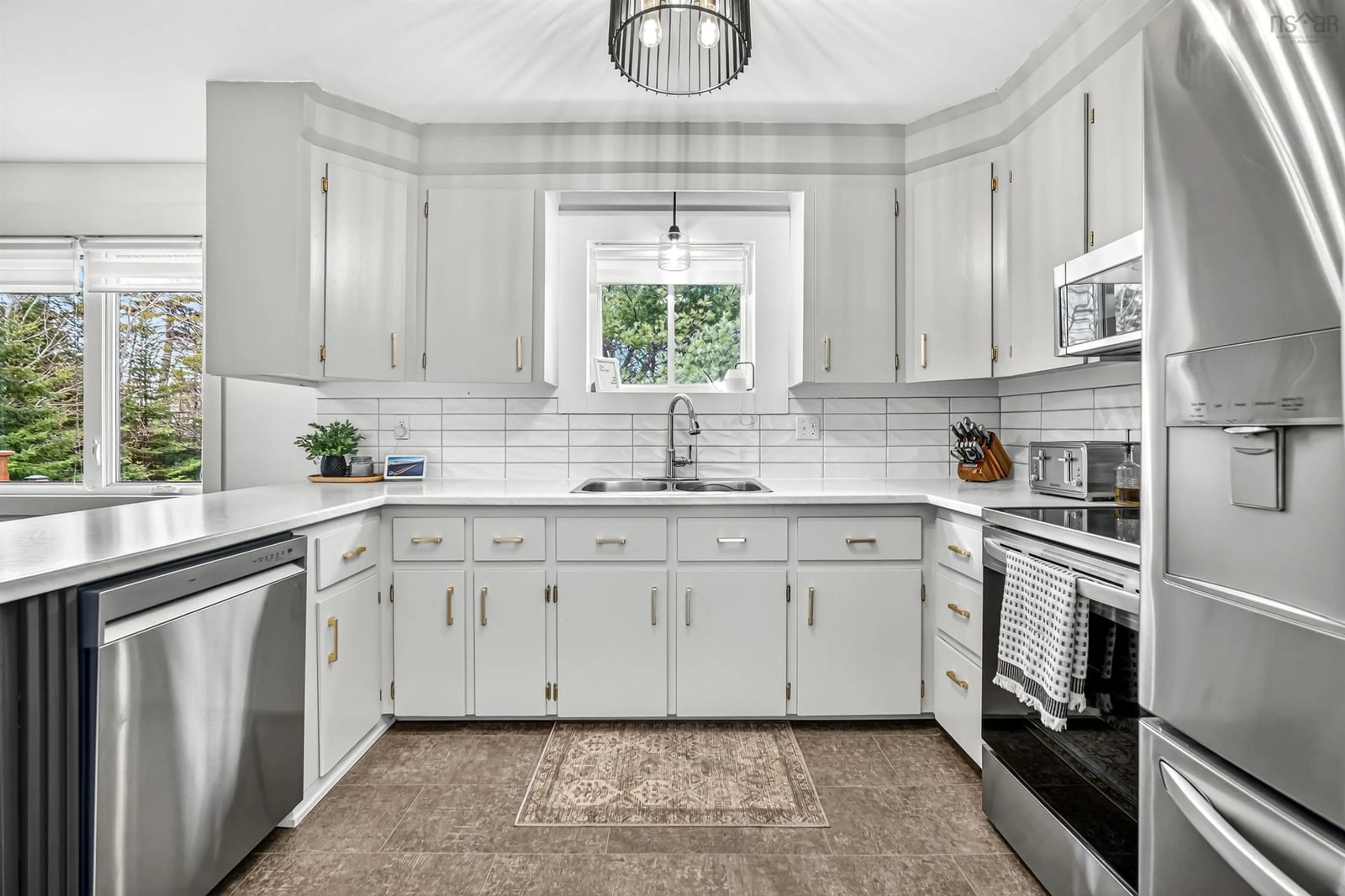 Open concept kitchen, ceramic/tile floor for 2476 Prospect Rd, Hatchet Lake Nova Scotia B3T 1V3