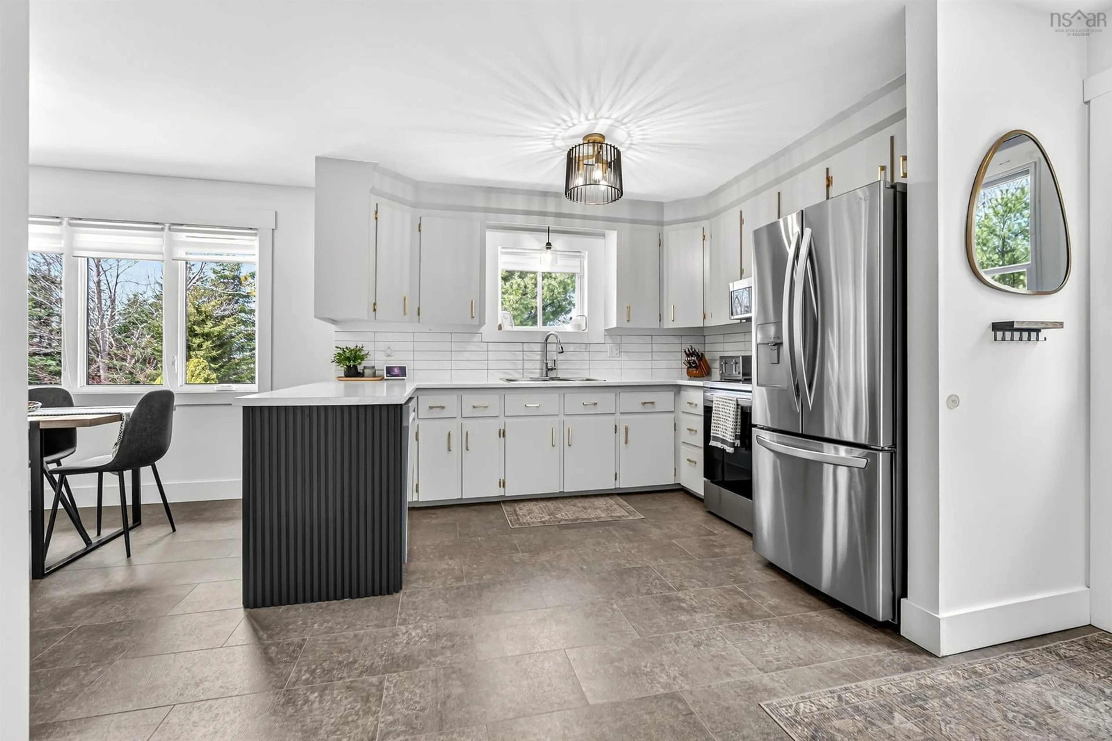 Open concept kitchen, ceramic/tile floor for 2476 Prospect Rd, Hatchet Lake Nova Scotia B3T 1V3