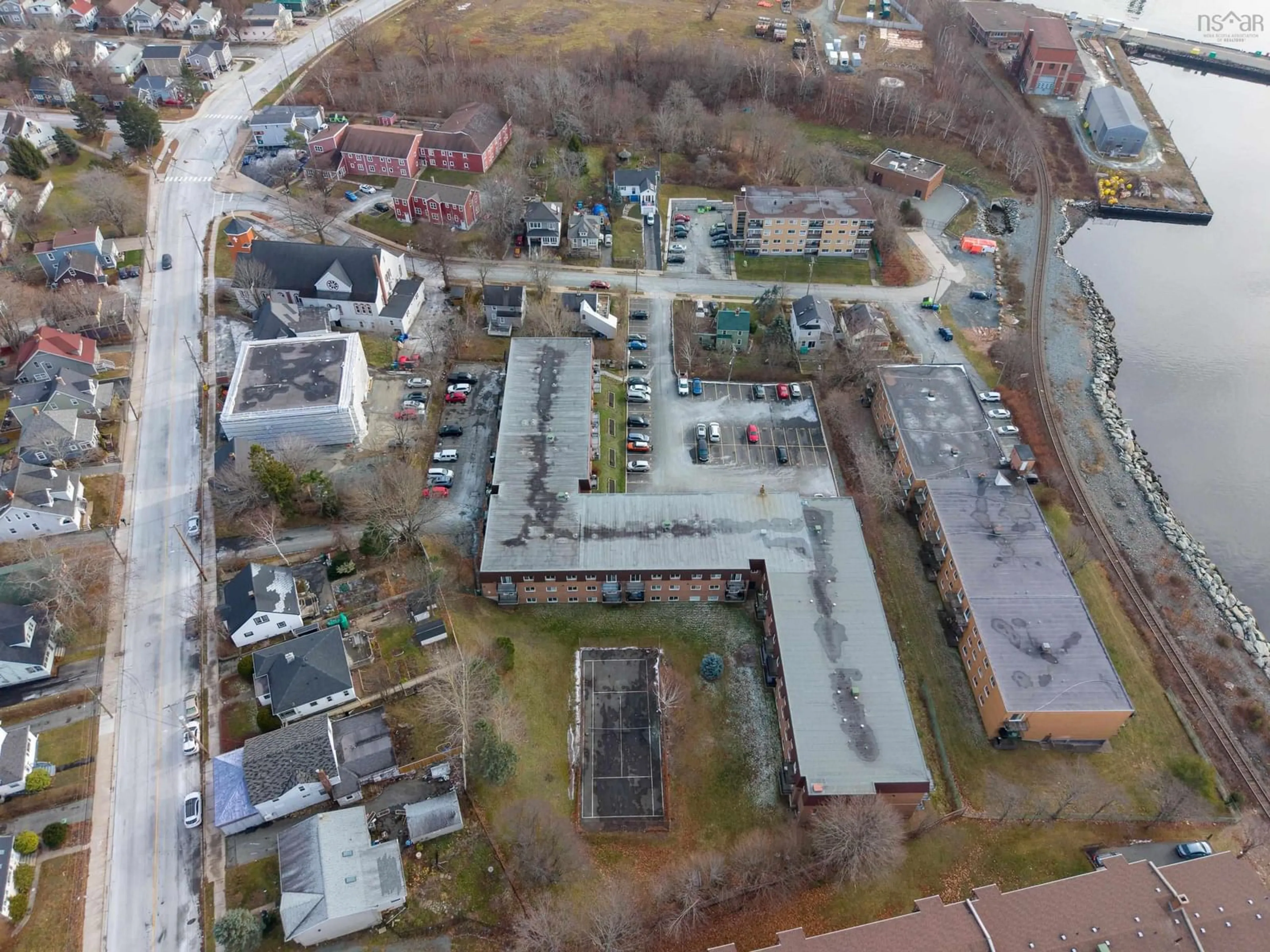 A pic from outside/outdoor area/front of a property/back of a property/a pic from drone, unknown for 7 Jamieson St #111, Dartmouth Nova Scotia B3A 4L2