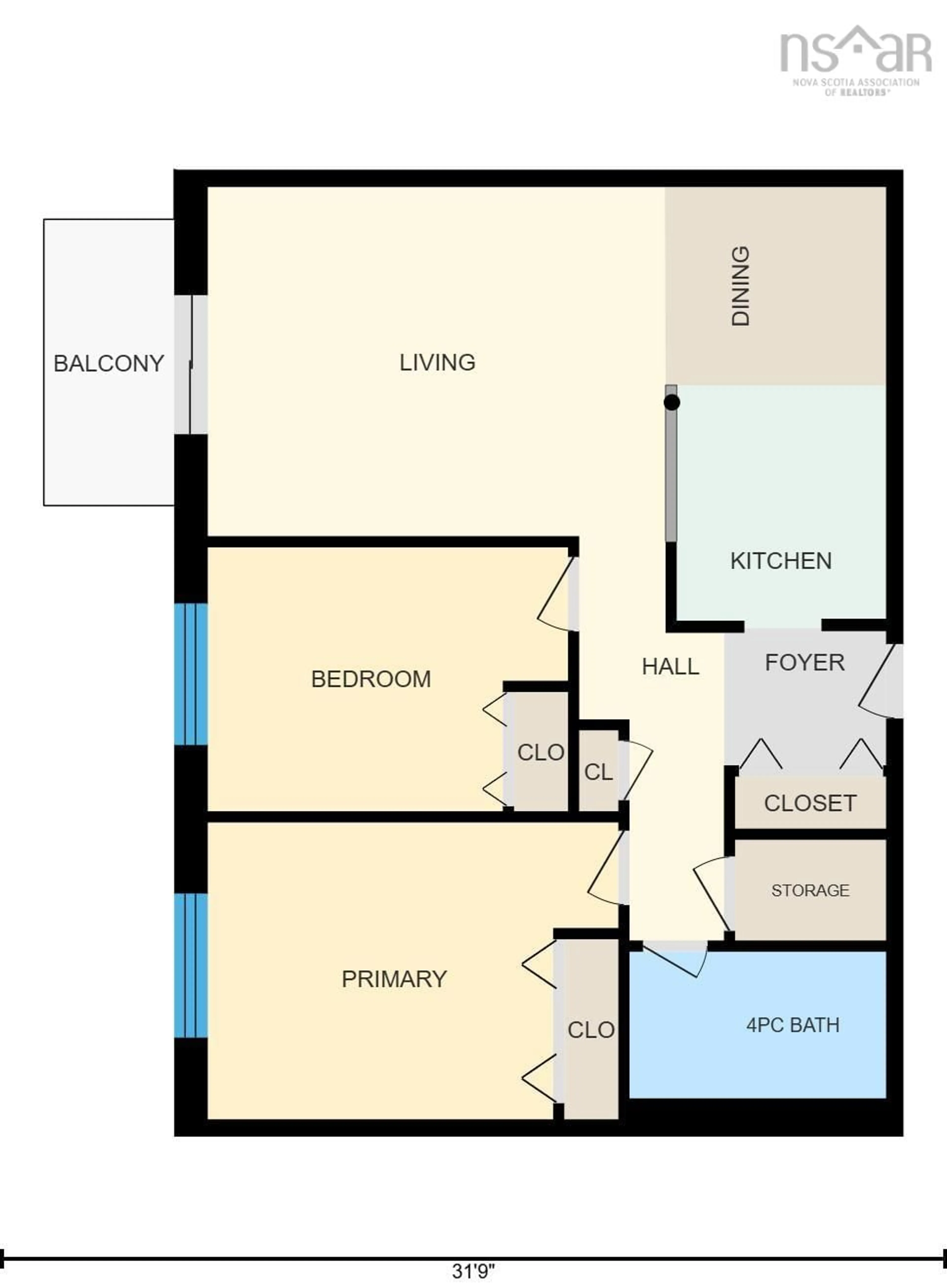 Floor plan for 7 Jamieson St #111, Dartmouth Nova Scotia B3A 4L2