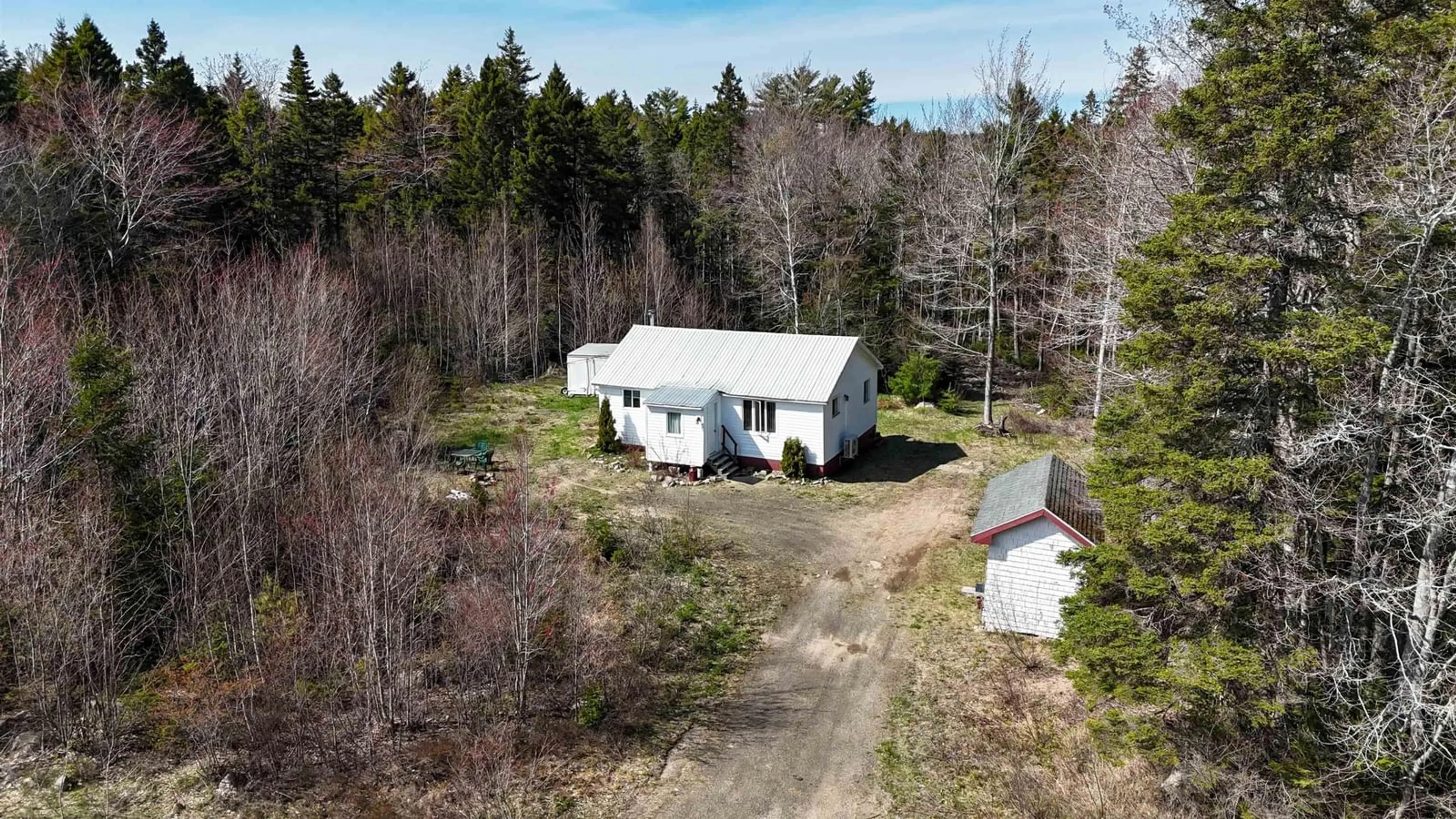 A pic from outside/outdoor area/front of a property/back of a property/a pic from drone, unknown for 1851 West Dalhousie Rd, Perotte Nova Scotia B0S 1A0